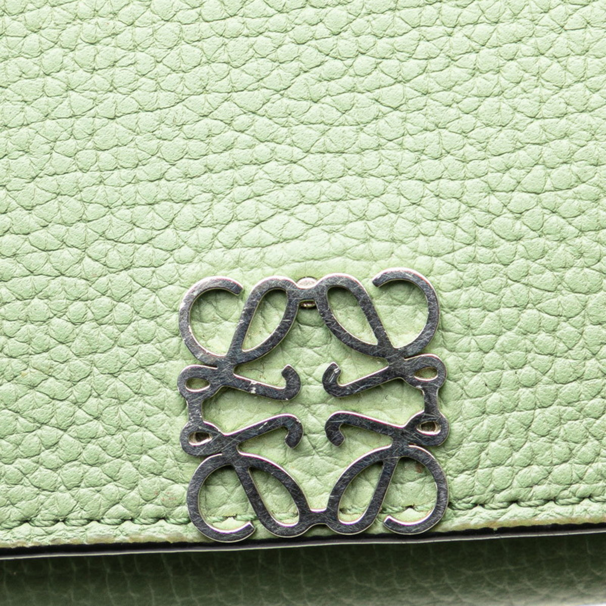 Loewe Green Leather Wallet (Tri-Fold) (Pre-Owned)