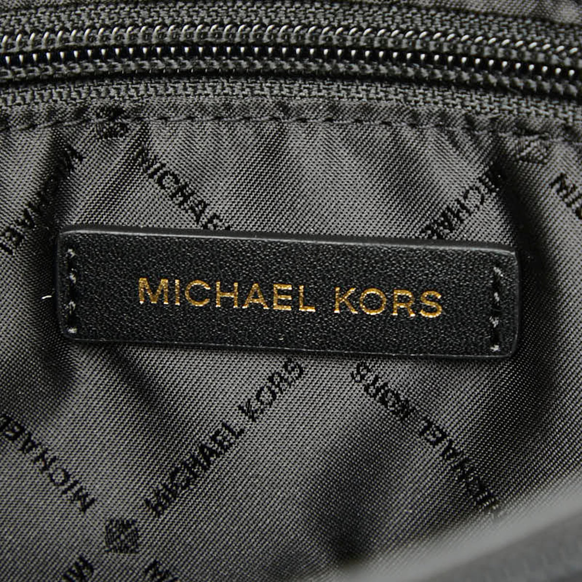 Michael Kors Black Leather Handbag Tote Bag (Pre-Owned)