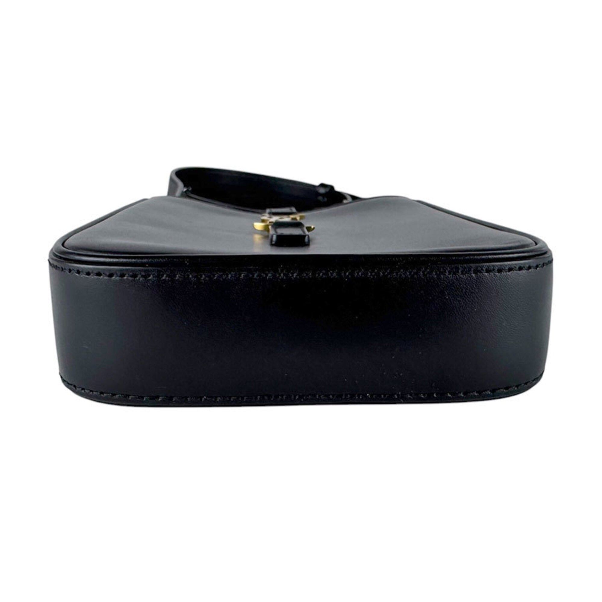 Saint Laurent Black Leather Shoulder Bag (Pre-Owned)