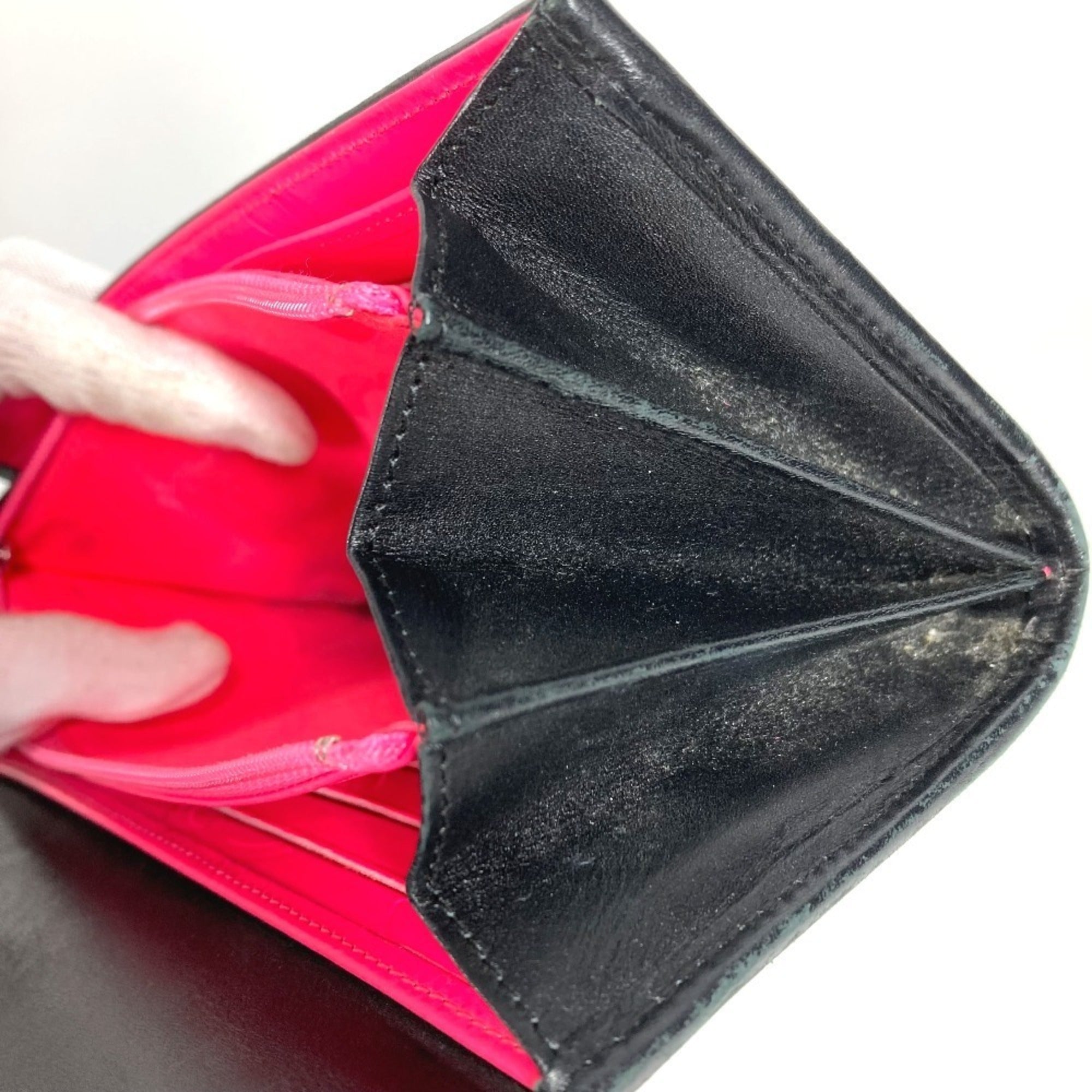 Chanel Black Cambon Ligne Leather Long Wallet (Bi-Fold) (Pre-Owned)