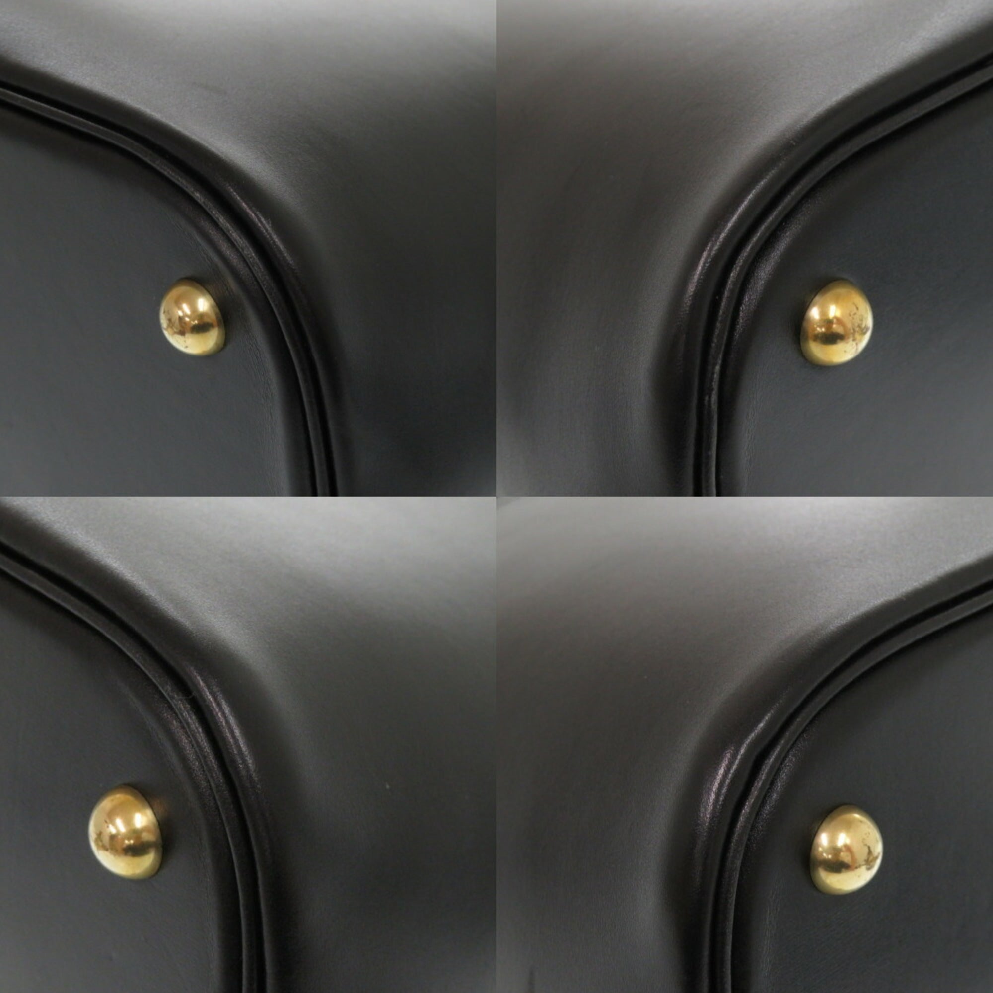 Hermes Black Box Calf Leather Handbag (Pre-Owned)
