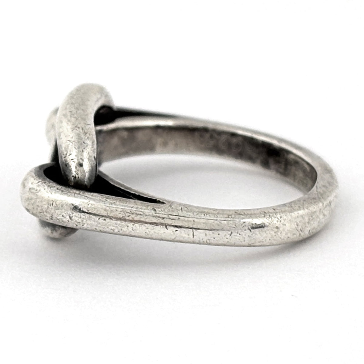 Hermes Silver Silver 925 Band Ring (Pre-Owned)