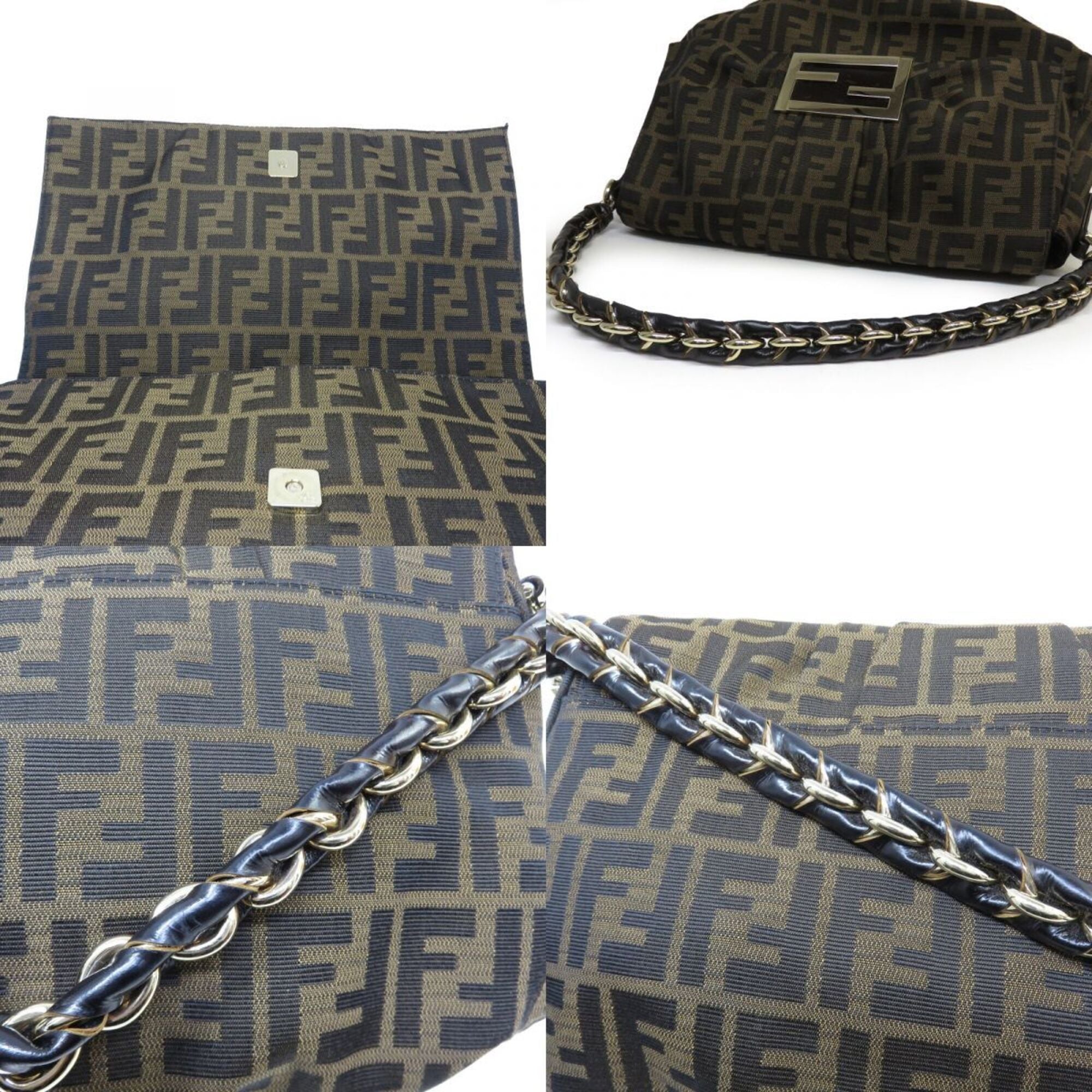 Fendi Brown Dark Brown Shoulder Bag (Pre-Owned)