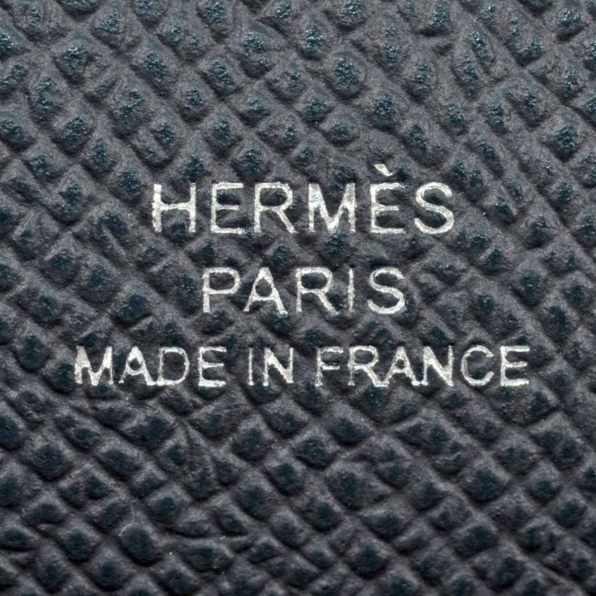 Hermes Blue Gray Dark Blue Epsom Leather Pochette Shoulder Bag (Pre-Owned)