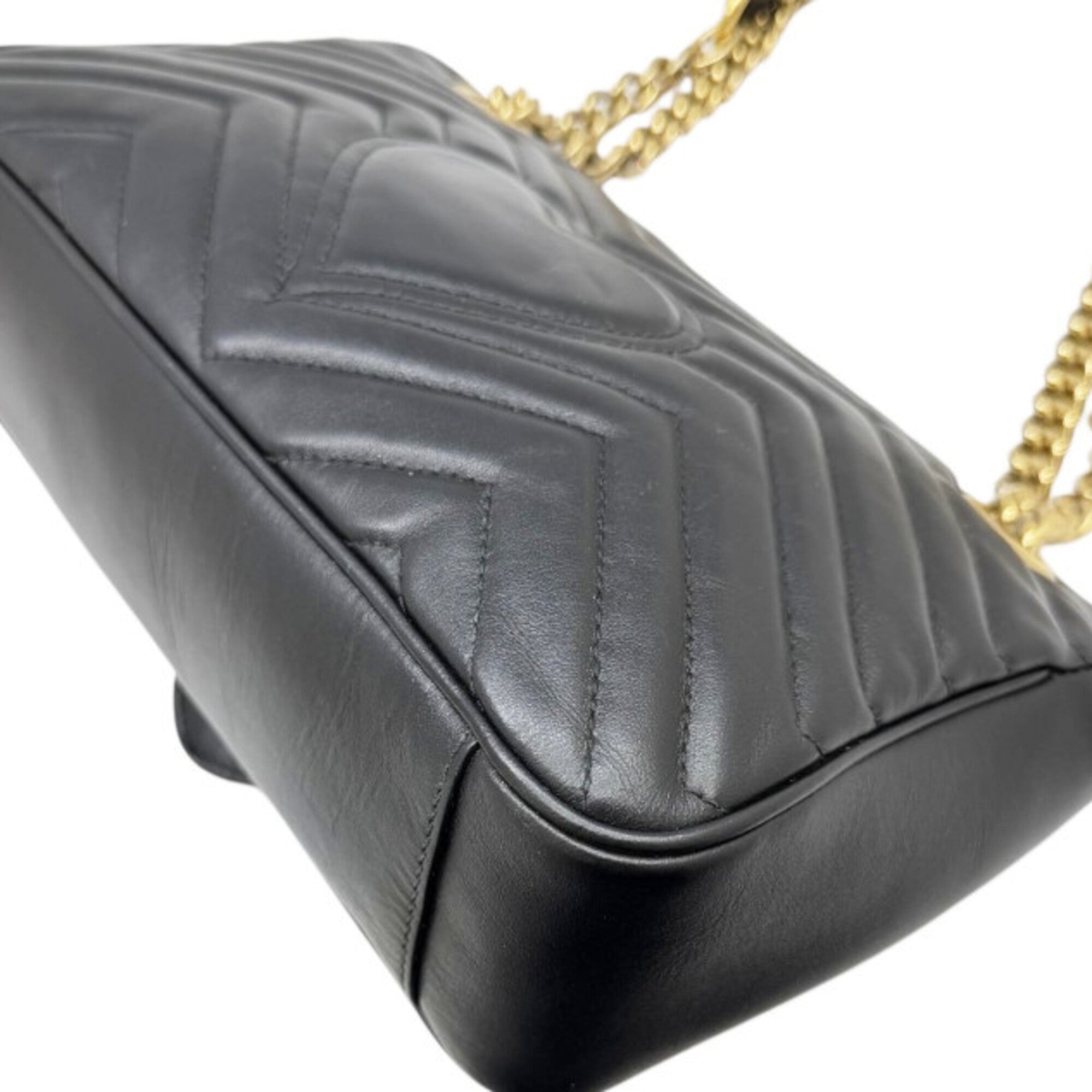 Gucci Black Leather Shoulder Bag (Pre-Owned)