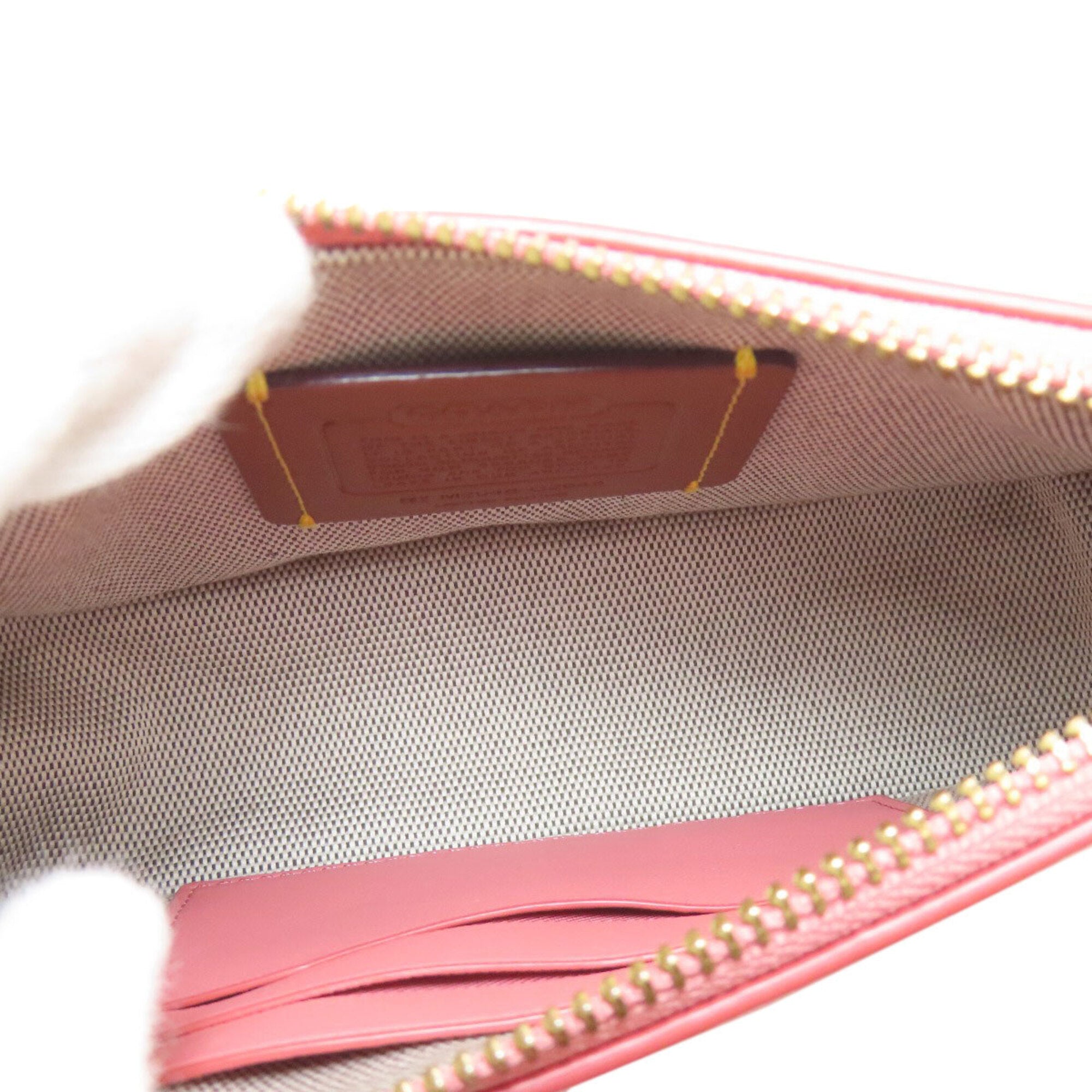 Coach Pink Leather Handbag (Pre-Owned)
