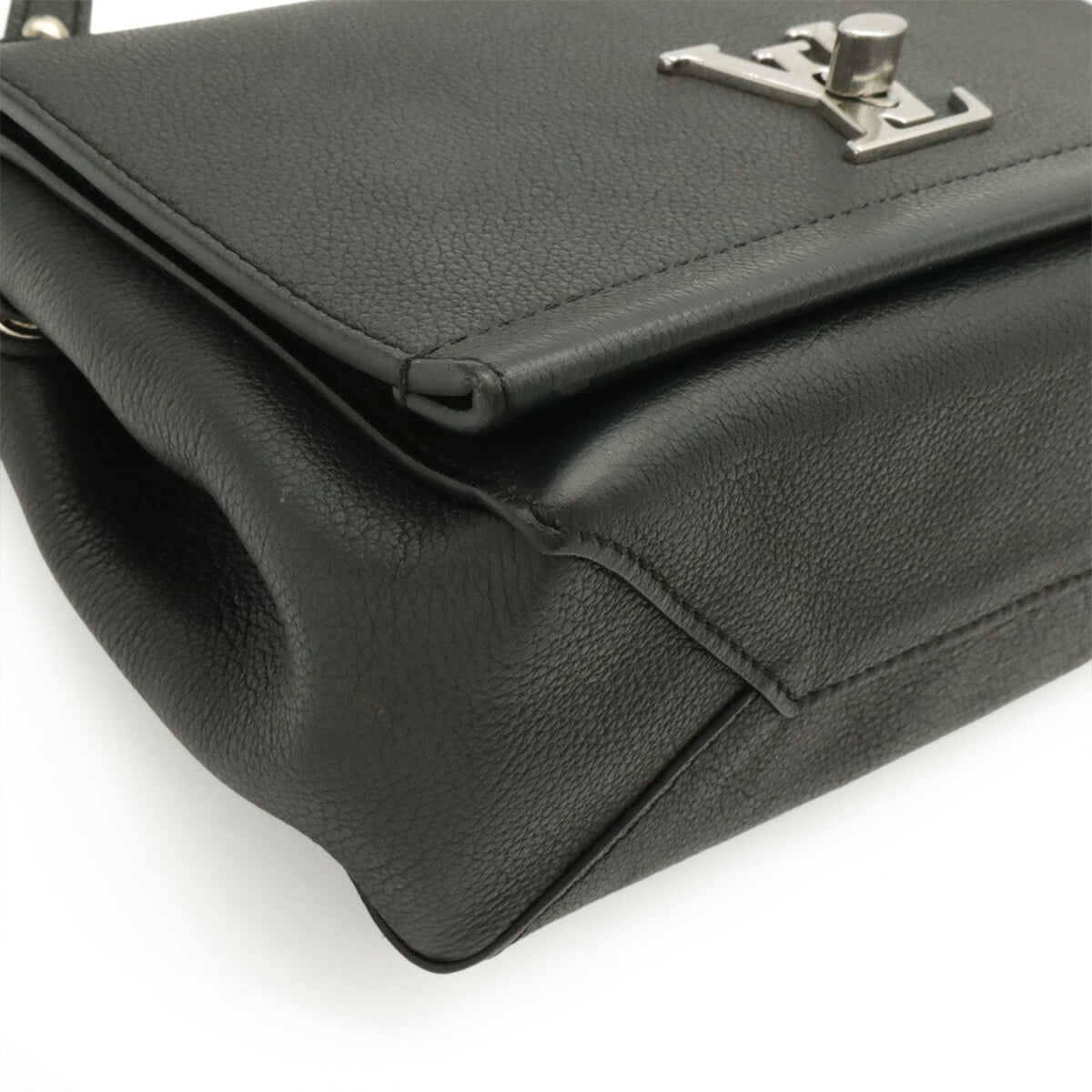 Louis Vuitton Black Noir White Handbag Shoulder Bag (Pre-Owned)