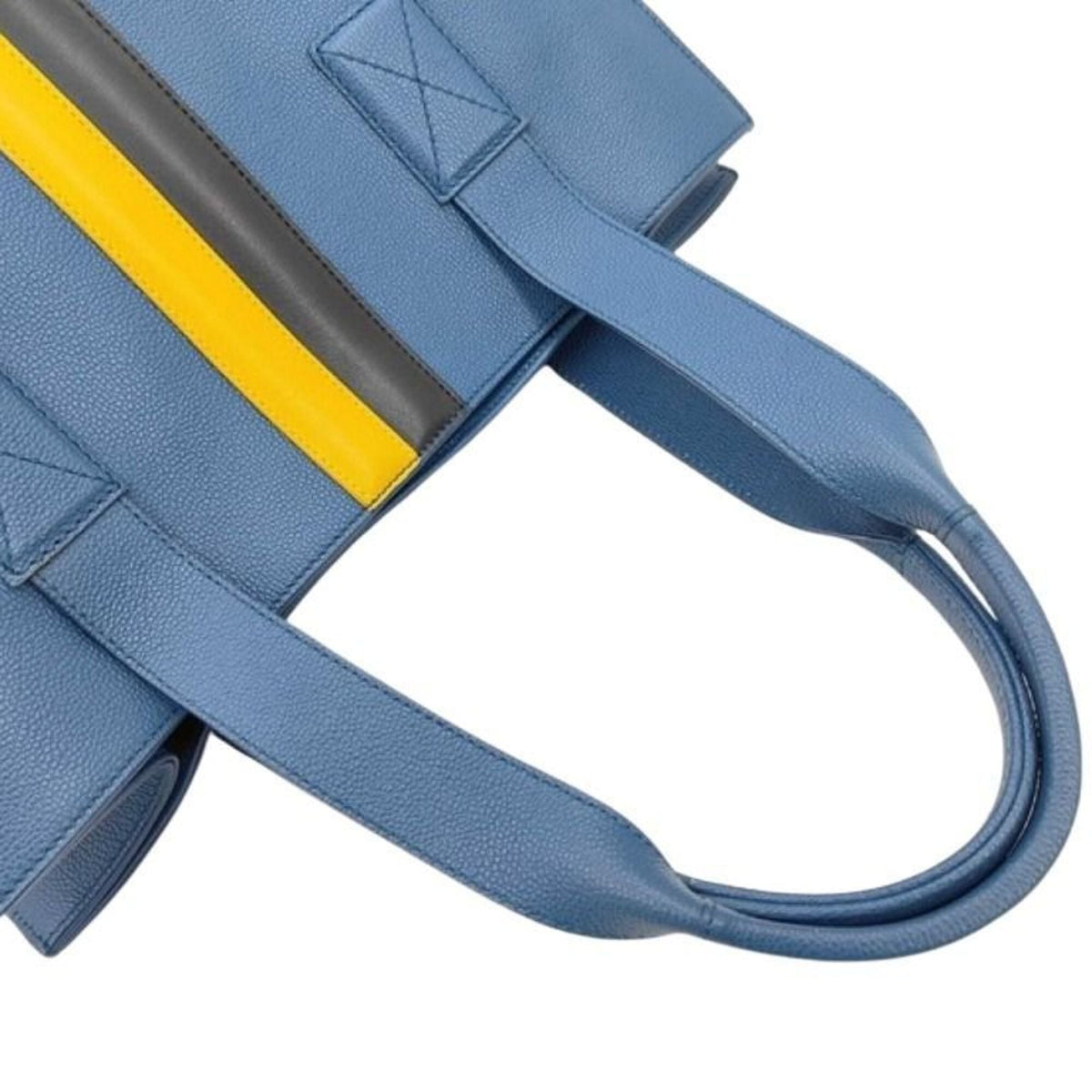 Tod's Blue Leather Handbag Tote Bag (Pre-Owned)