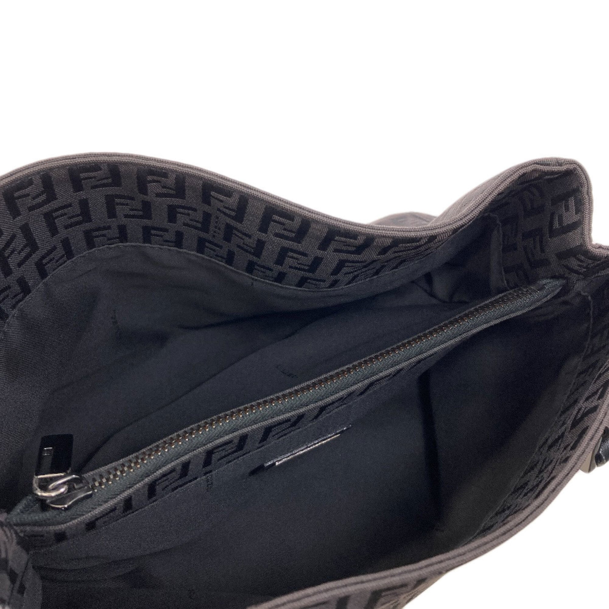 Fendi Black Canvas Handbag (Pre-Owned)