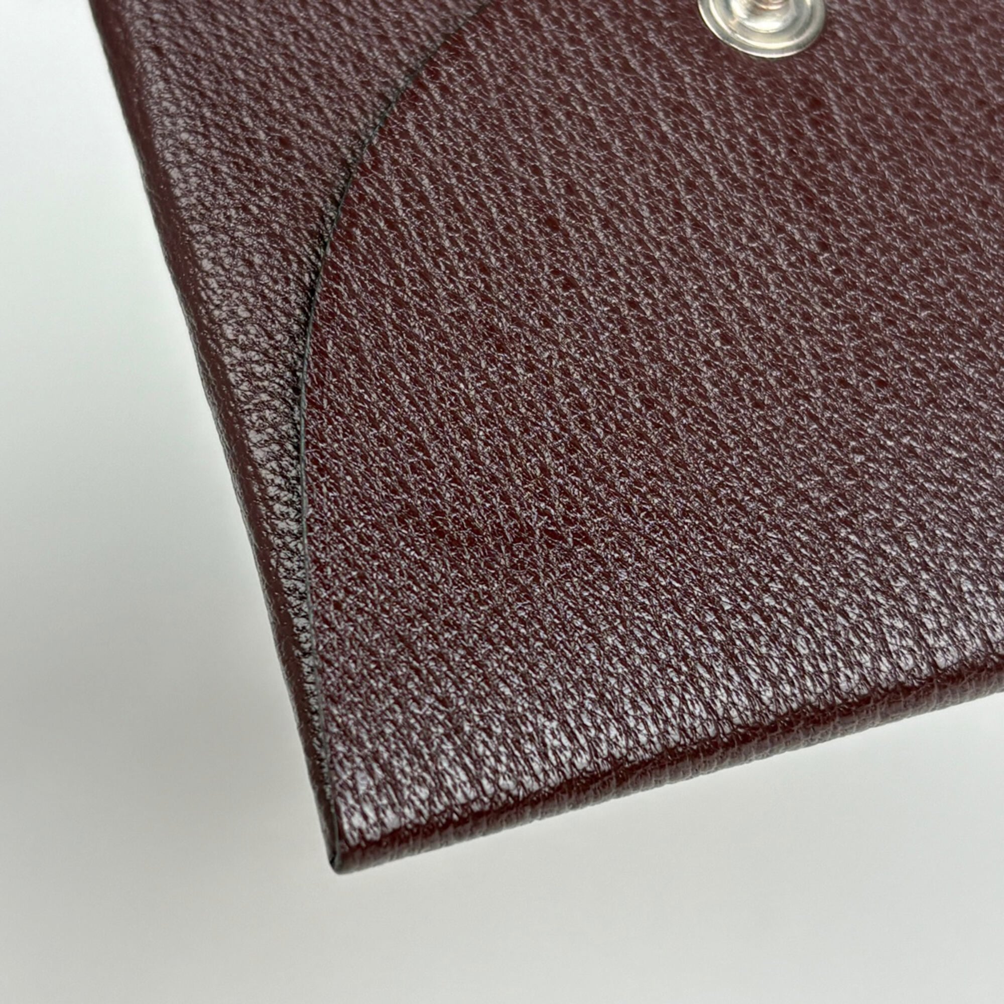 Hermes Bastia Brown Chevre Leather Coin Purse/Coin Case (Pre-Owned)