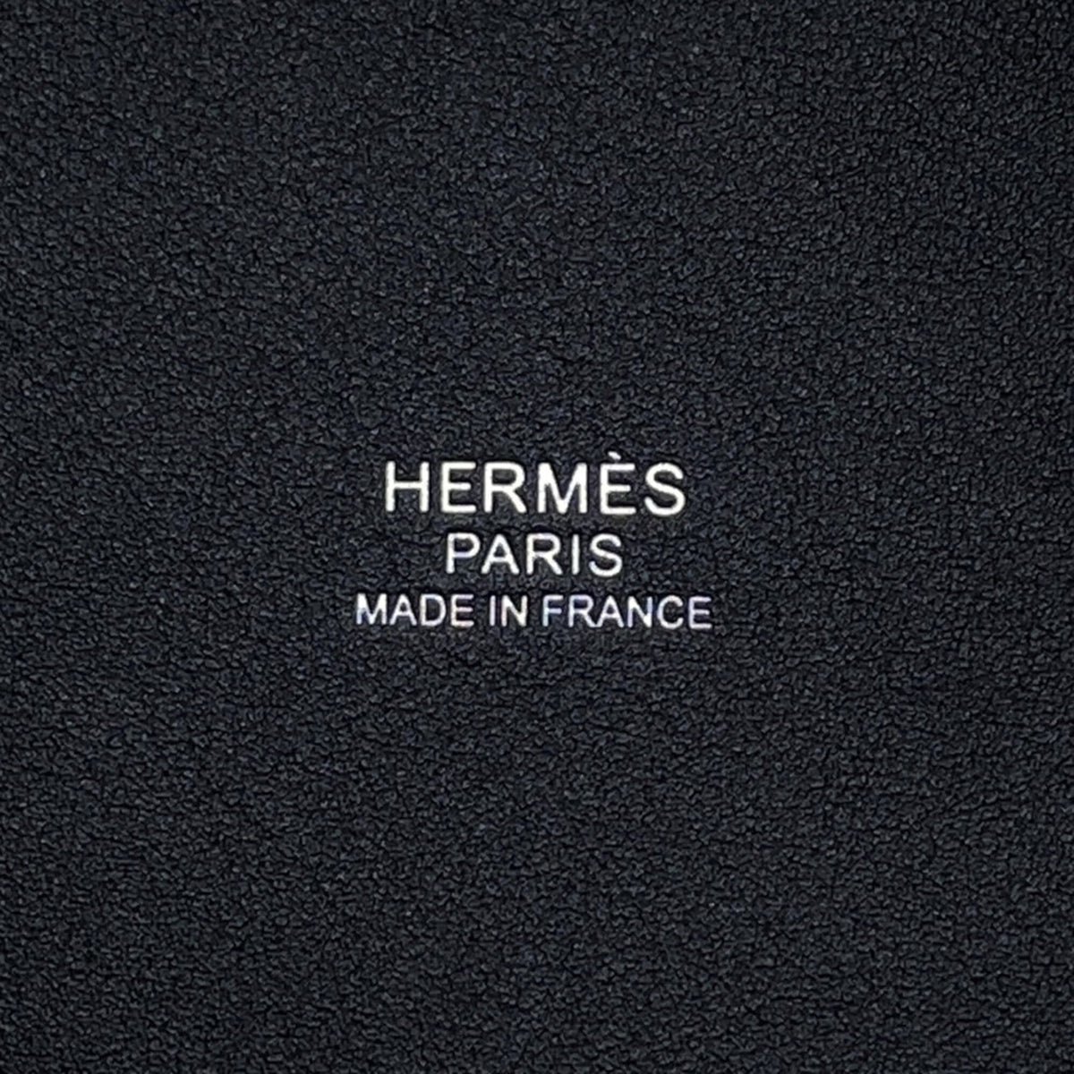 Hermes Black Swift Leather Cotton Canvas Handbag (Pre-Owned)