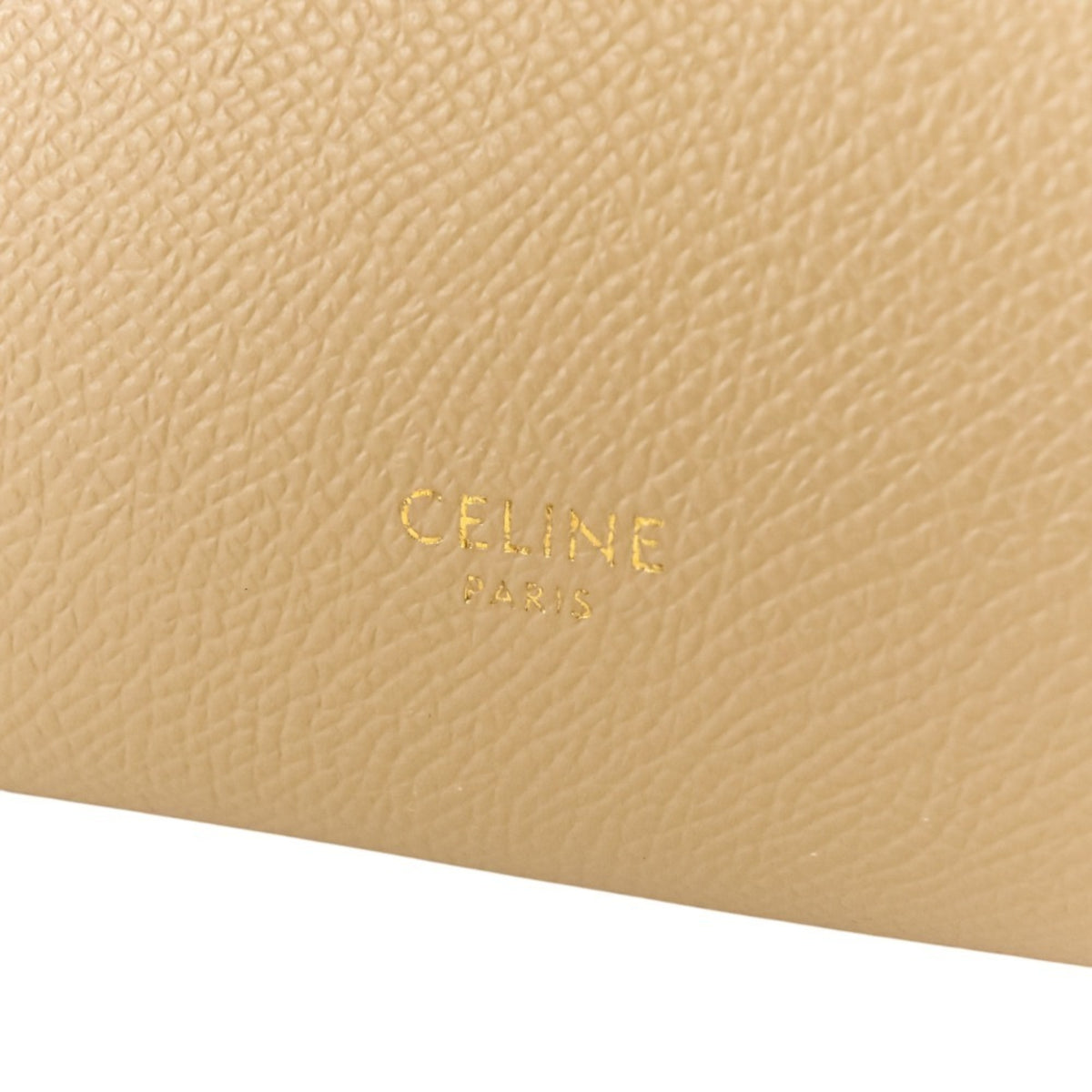 Celine Beige Leather Shoulder Bag (Pre-Owned)