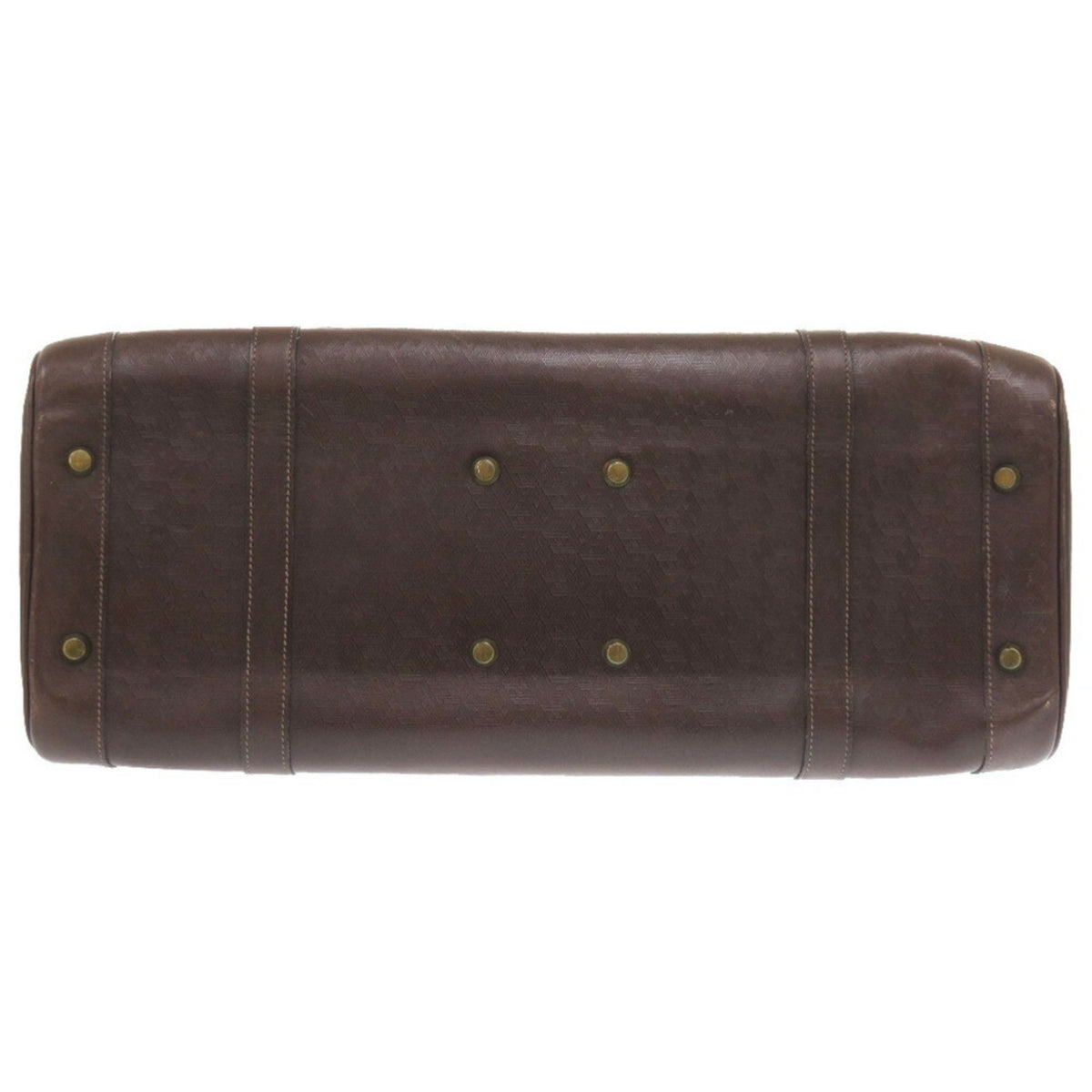 Hermes Brown Leather Boston Bag (Pre-Owned)