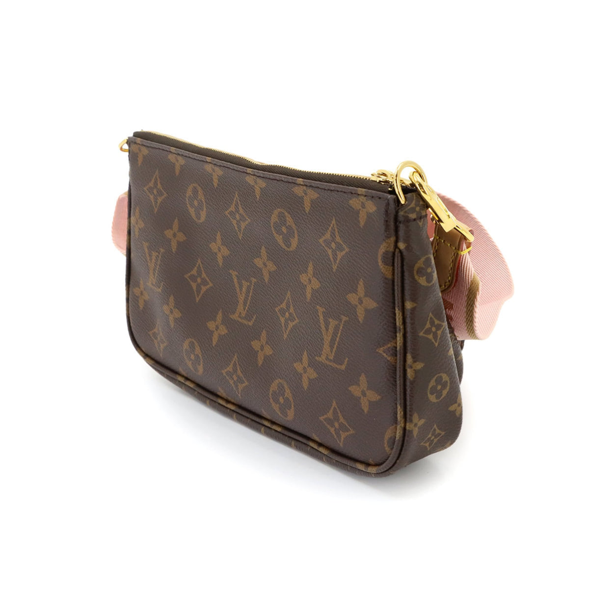 Louis Vuitton Monogram Rose Clair Monogram Handbag Pochette Pouch Shoulder Bag (Pre-Owned)