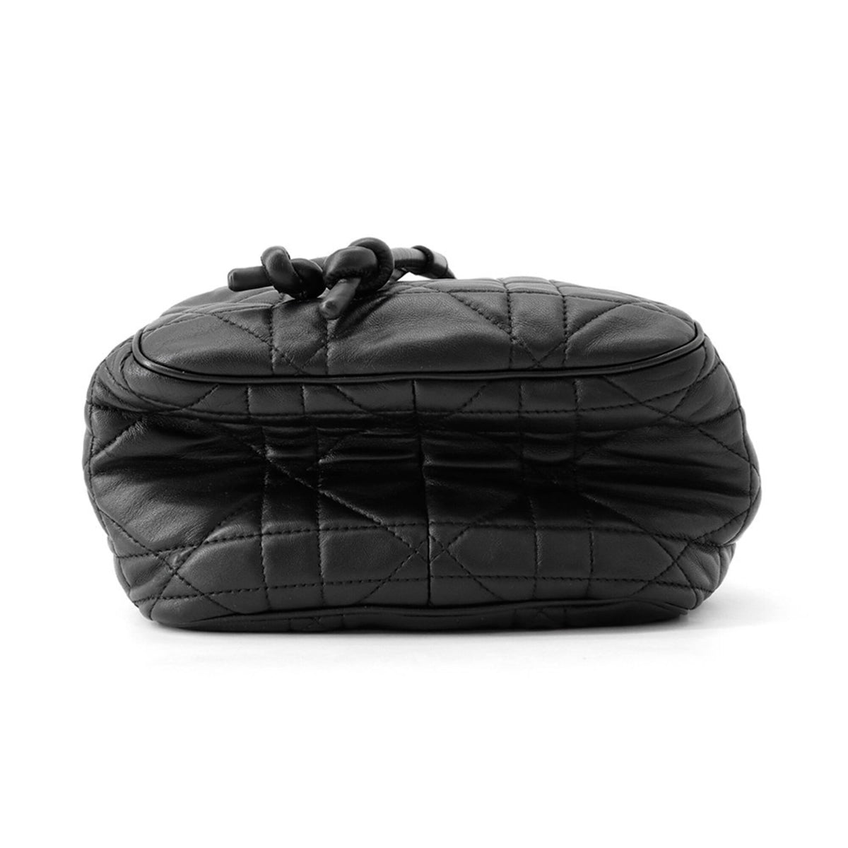 Christian Dior Black Leather Handbag Shoulder Bag (Pre-Owned)
