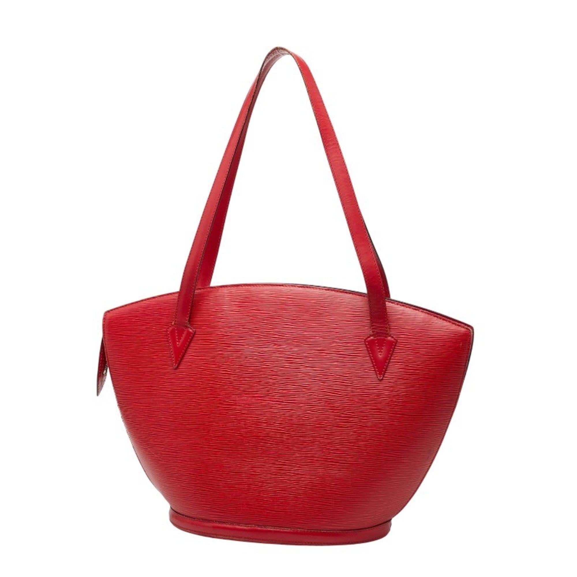 Louis Vuitton Castilian Red Leather Shoulder Bag Tote Bag (Pre-Owned)