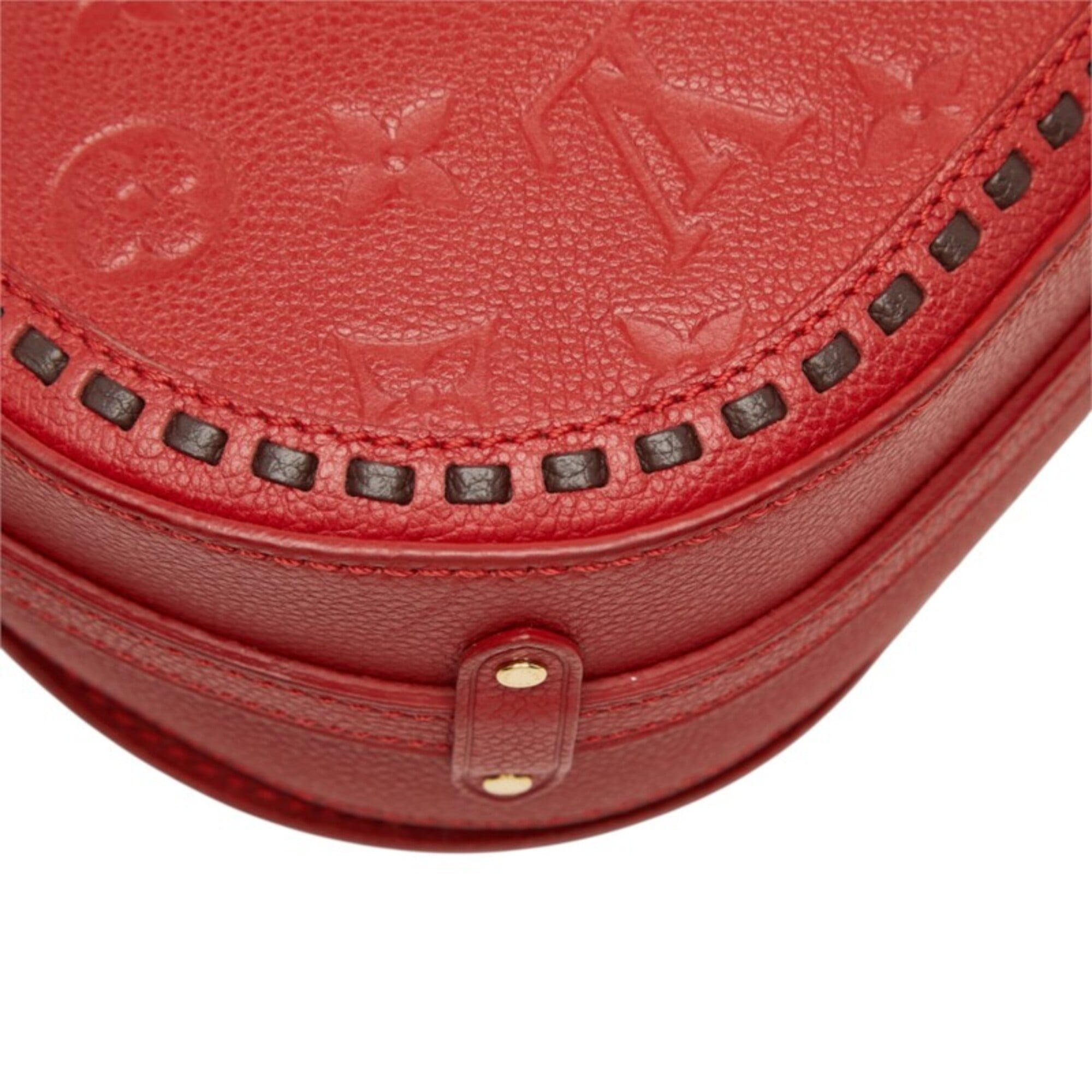 Louis Vuitton Cerise Monogram Red Color Leather Shoulder Bag (Pre-Owned)