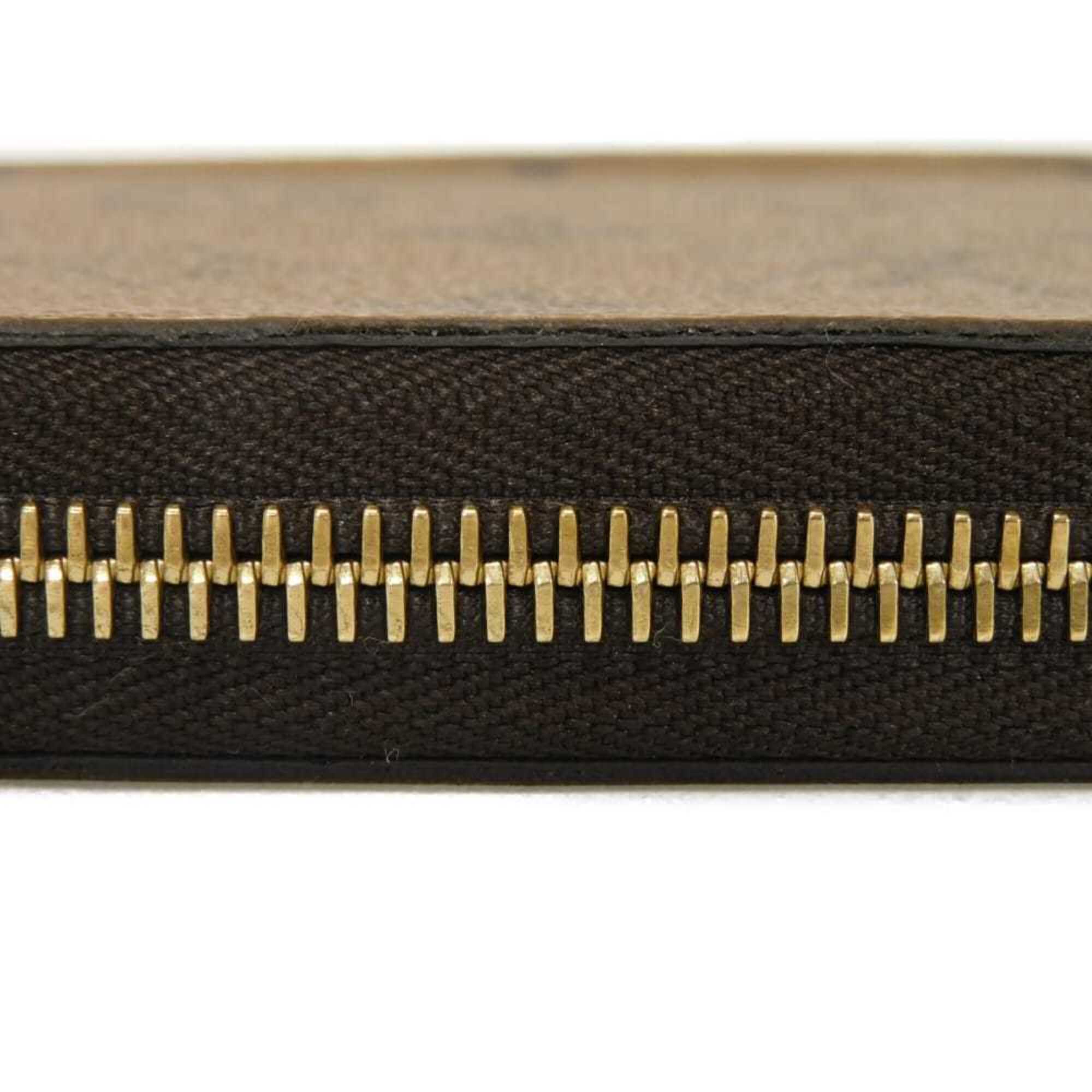 Louis Vuitton Brown Light Brown Monogram Reverse Monogram Reverse Long Wallet (Bi-Fold) (Pre-Owned)