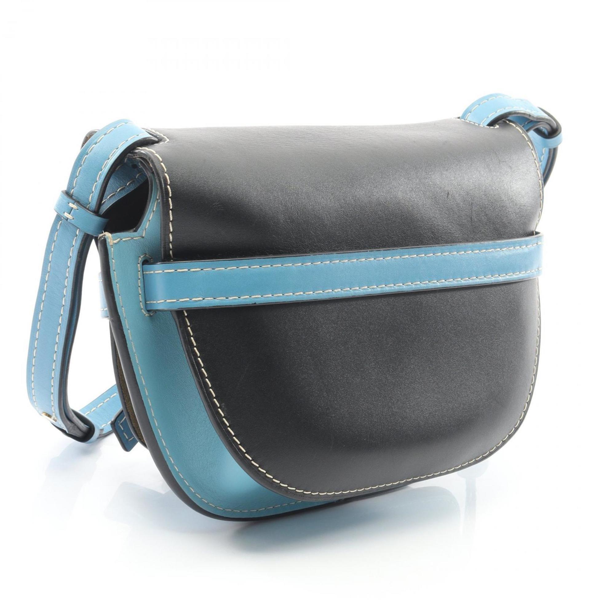 Loewe Black Blue Leather Shoulder Bag (Pre-Owned)