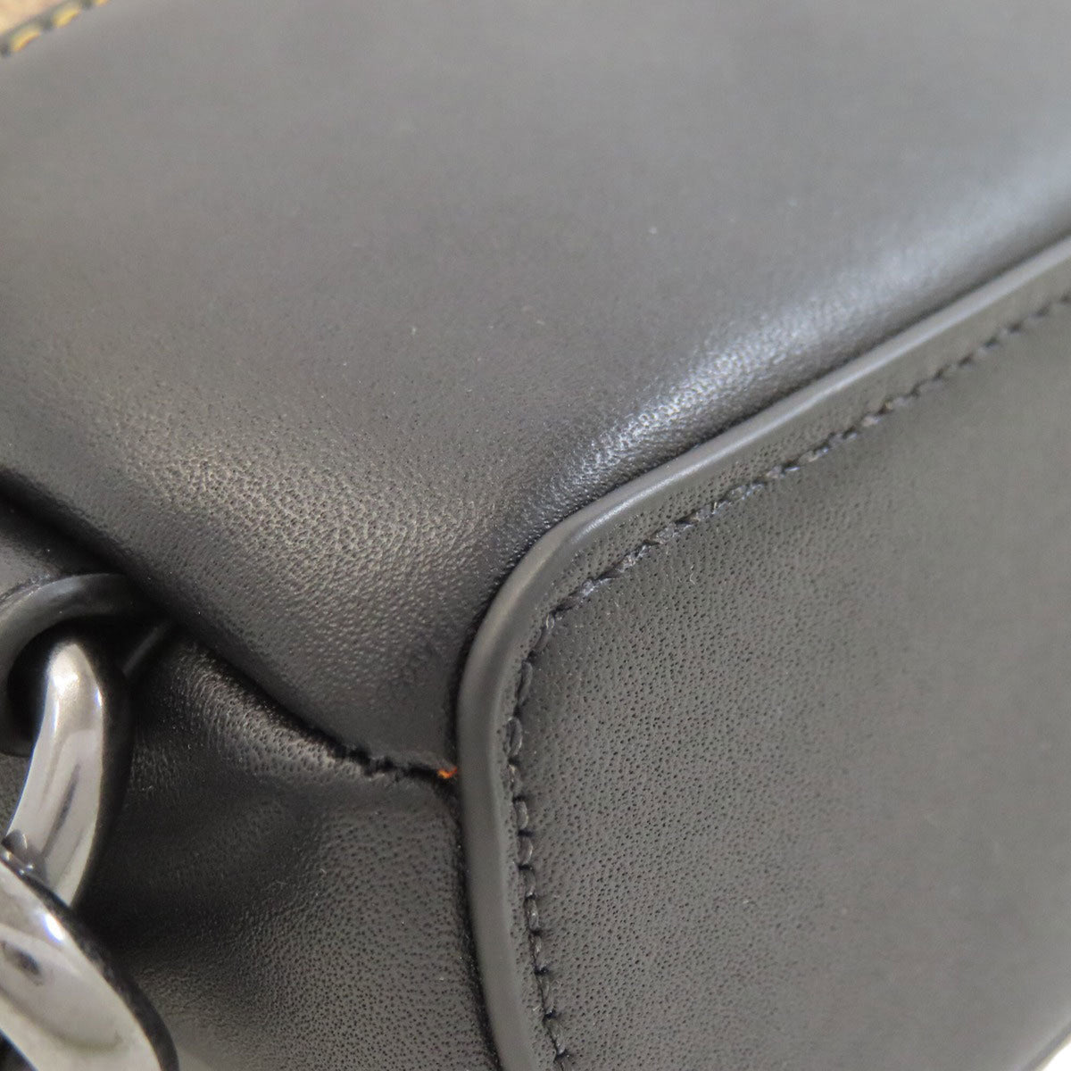 Coach Black Brown Pvc Leather Sling Bag (Pre-Owned)