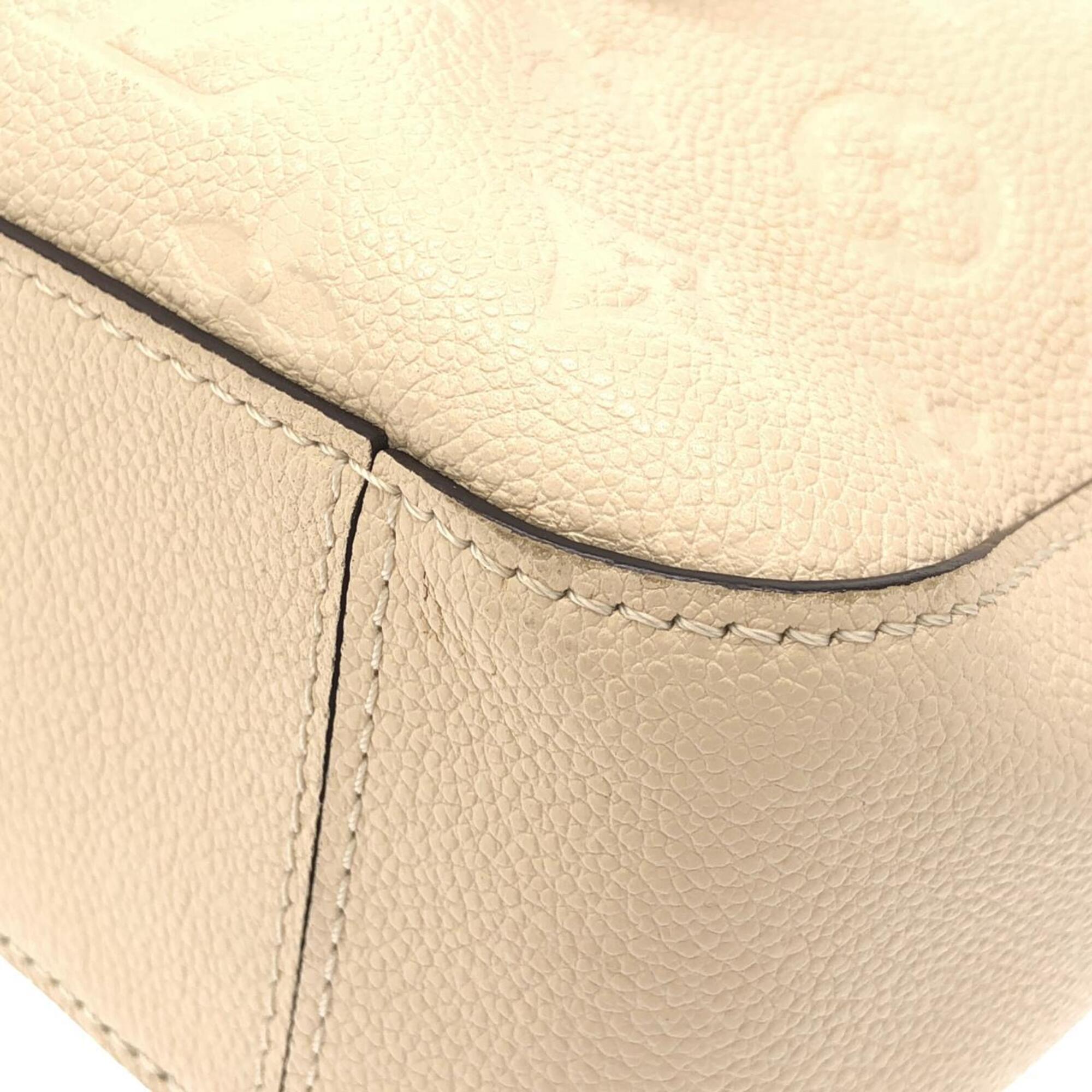 Louis Vuitton Brown Caramel Cream Leather Shoulder Bag (Pre-Owned)