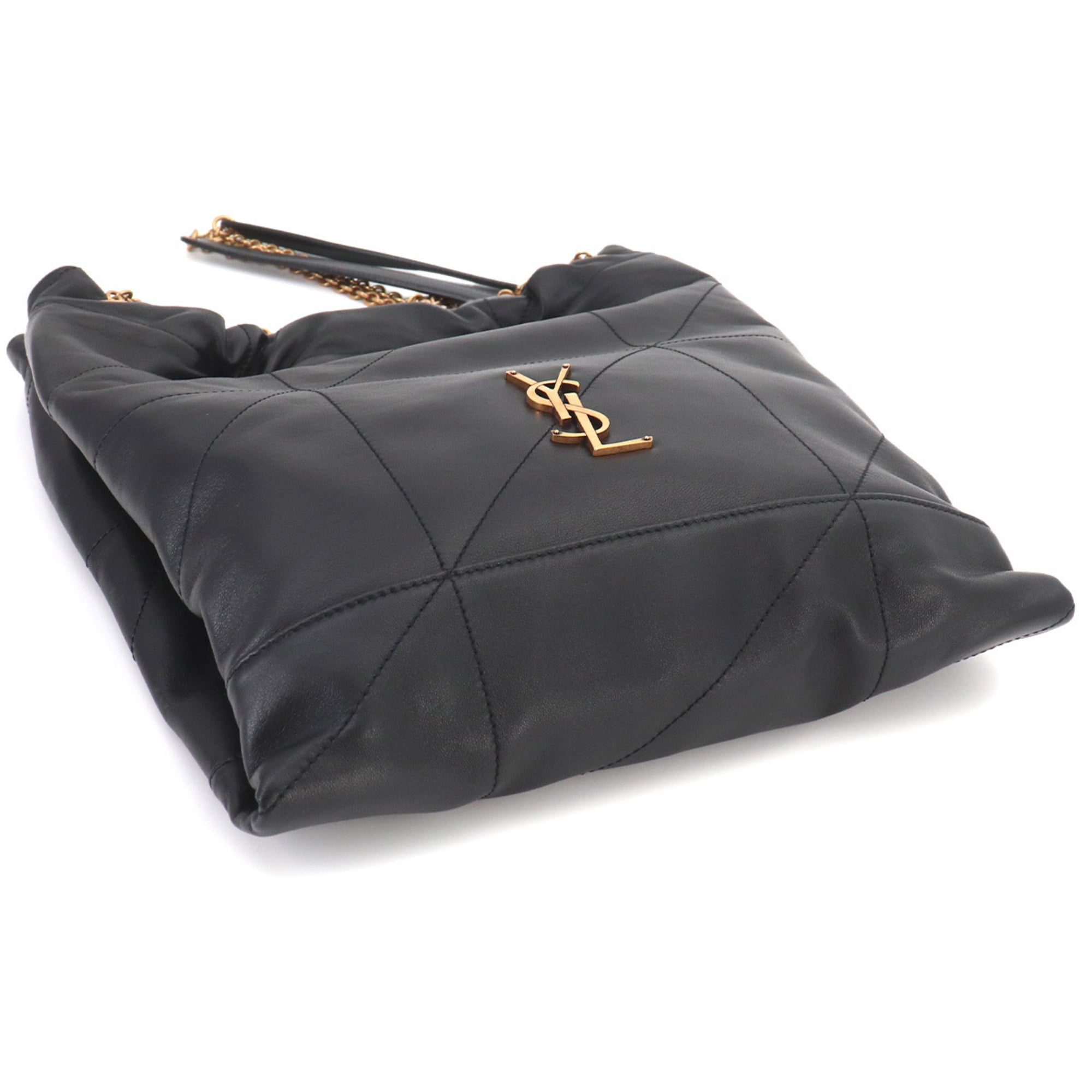 Saint Laurent Black Leather Handbag Shoulder Bag (Pre-Owned)