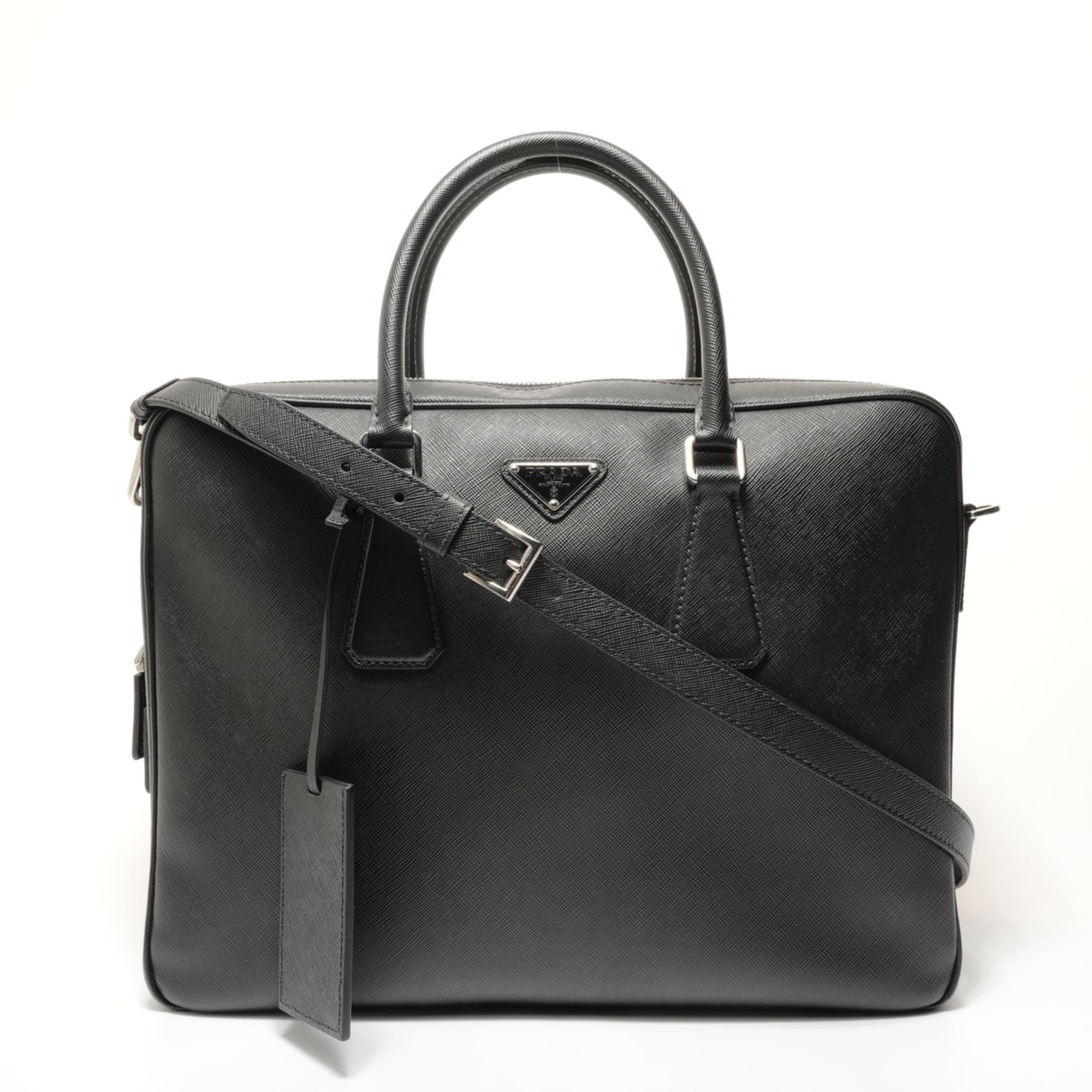 Prada Black Briefcase Handbag (Pre-Owned)