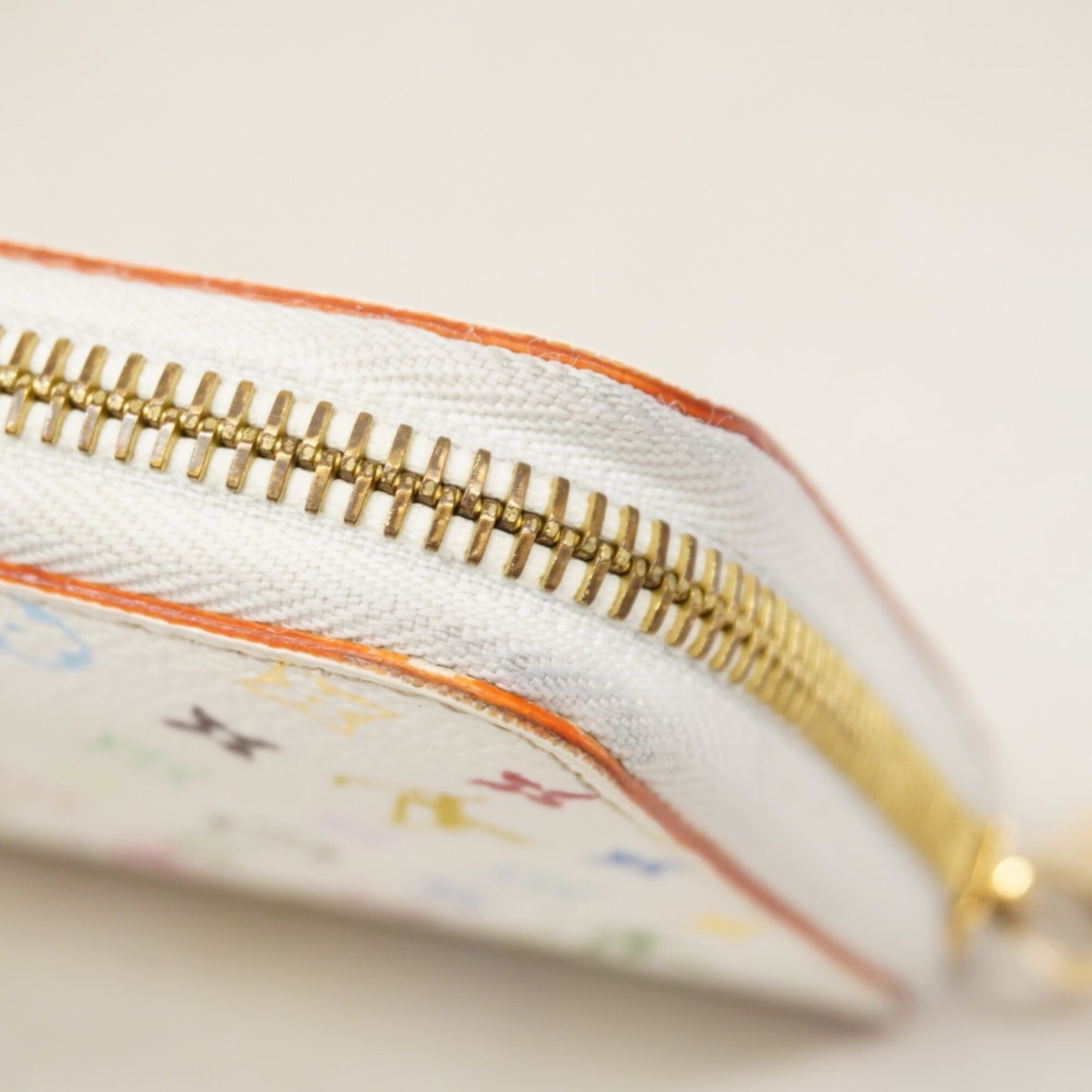 Louis Vuitton Blanc Lv Orange Long Wallet (Bi-Fold) (Pre-Owned)