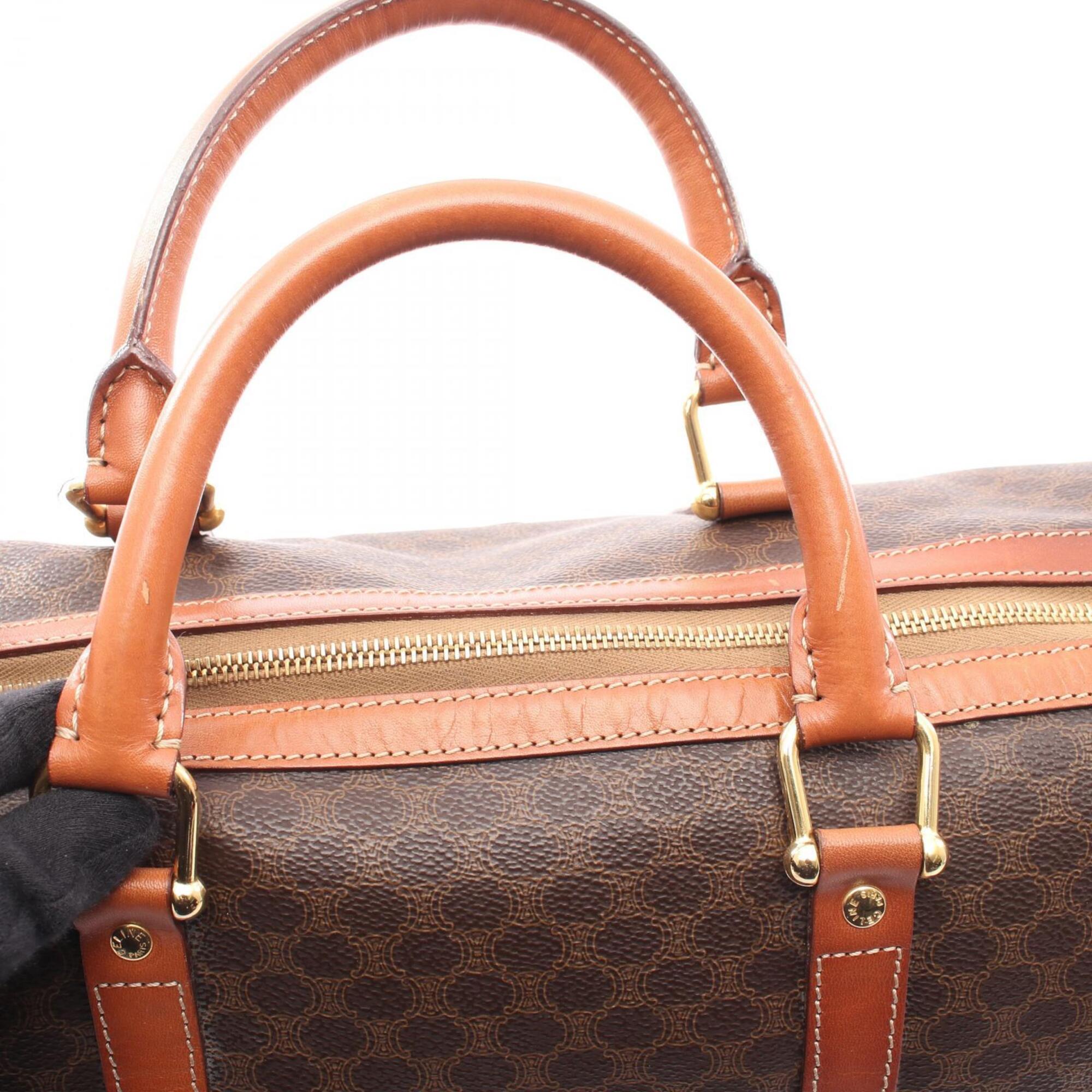 Celine Macadam Brown Coated Canvas Handbag Tote Bag (Pre-Owned)