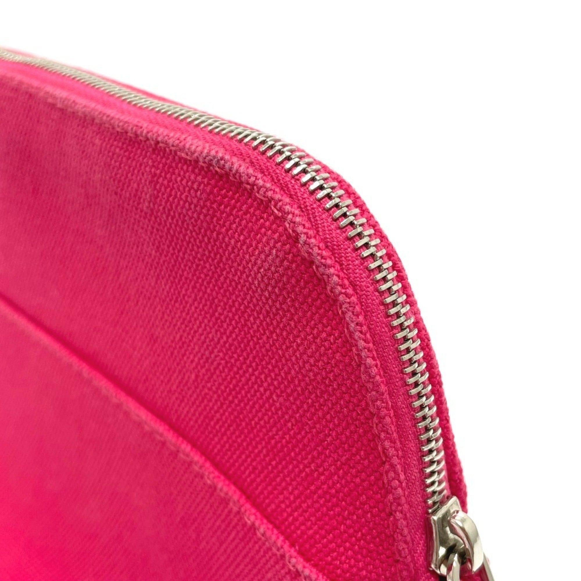 Hermes Bolide Pink Canvas Pouch (Pre-Owned)