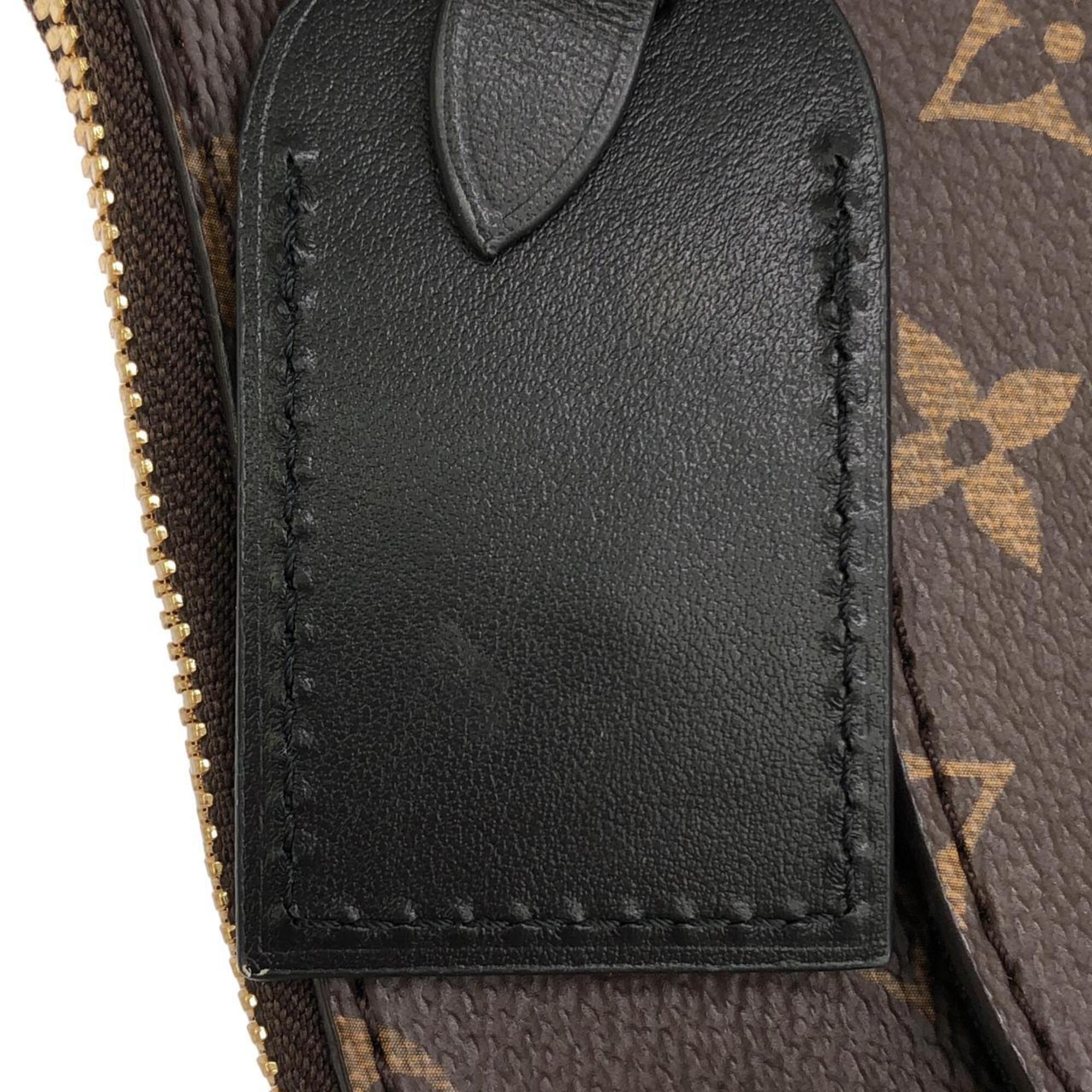 Louis Vuitton Black Marron Coated Canvas Shoulder Bag (Pre-Owned)