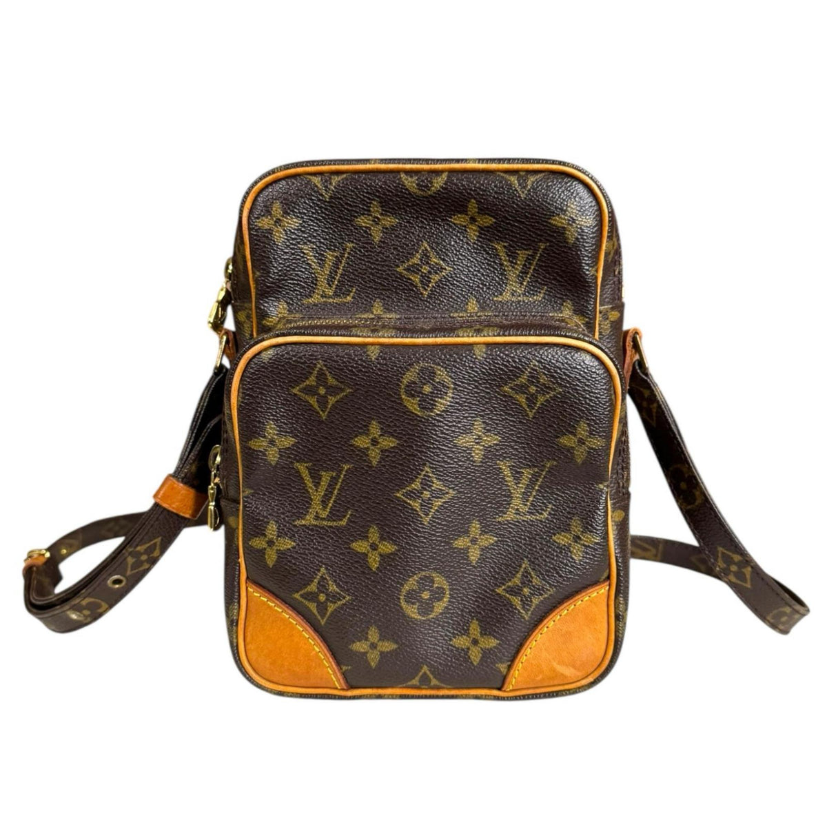 Louis Vuitton Brown Monogram Canvas Shoulder Bag (Pre-Owned)