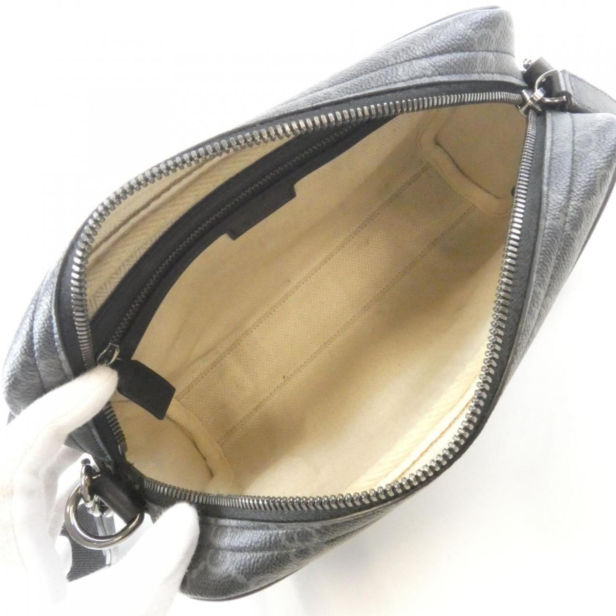 Gucci Black Coated Canvas Shoulder Bag (Pre-Owned)