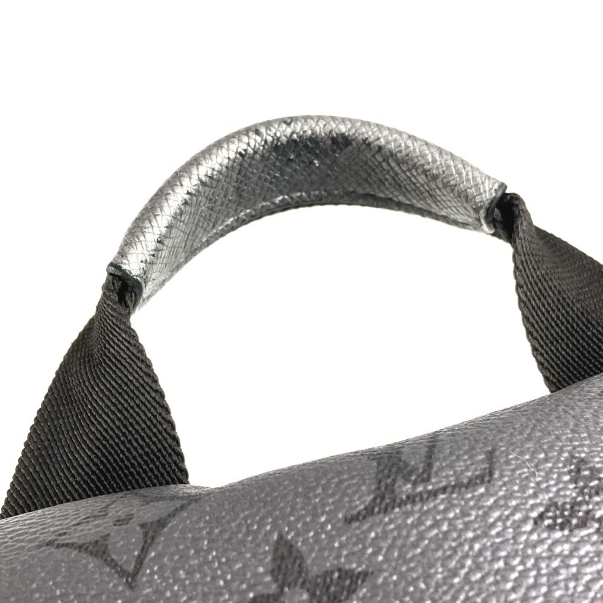 Louis Vuitton Taigarama Silver Taiga Leather Monogram Backpack (Pre-Owned)