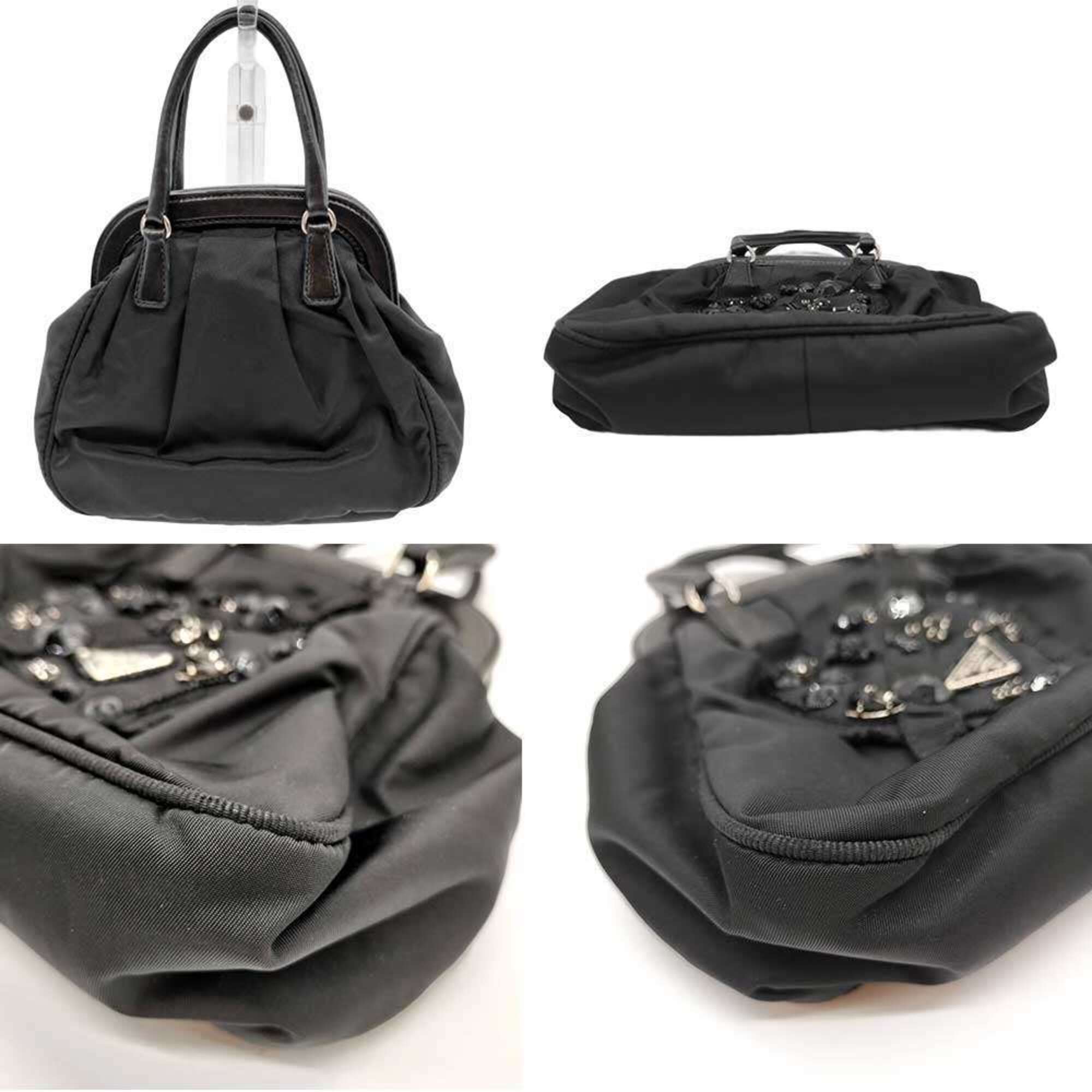 Prada Black Nylon Handbag (Pre-Owned)
