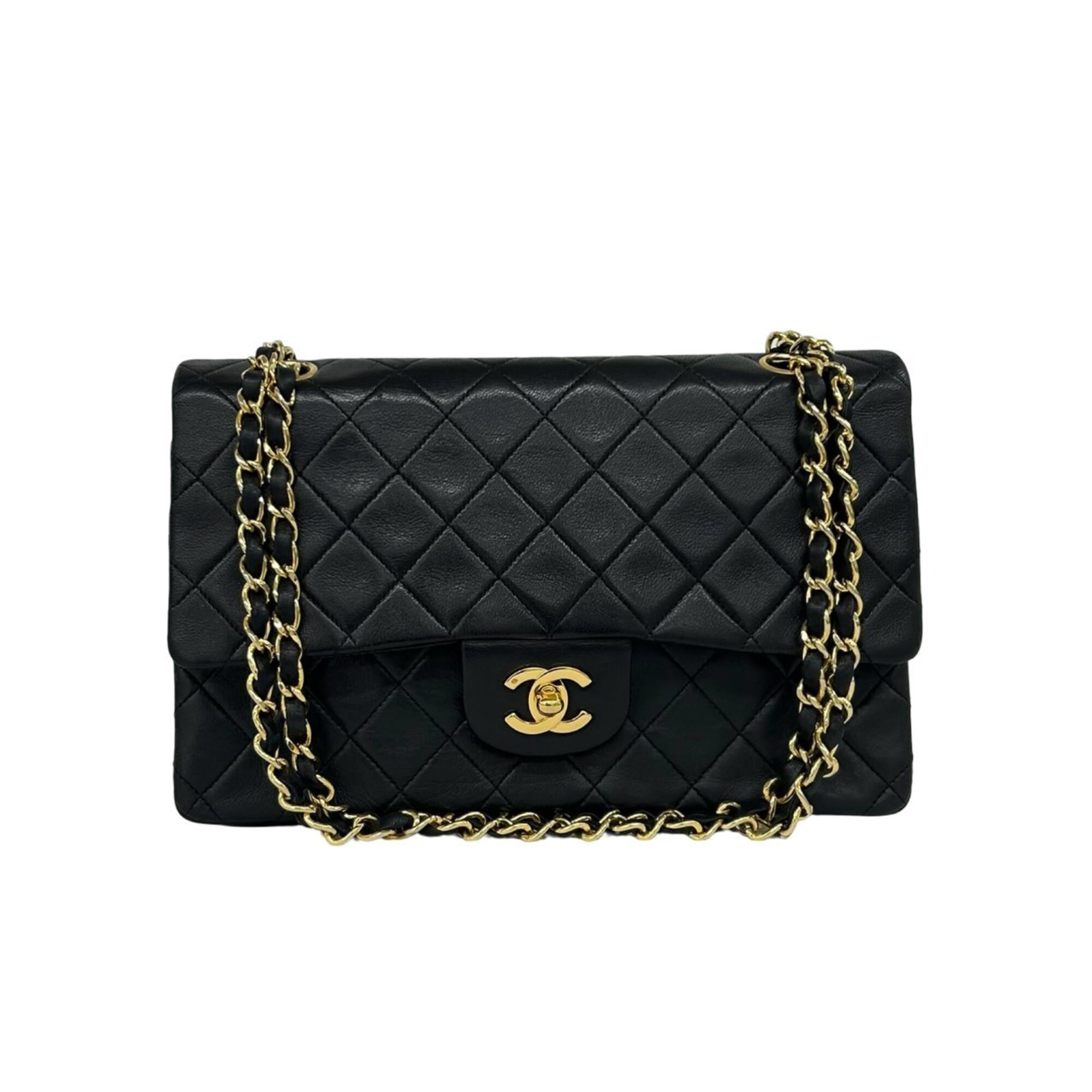 Chanel Black Leather Shoulder Bag (Pre-Owned)