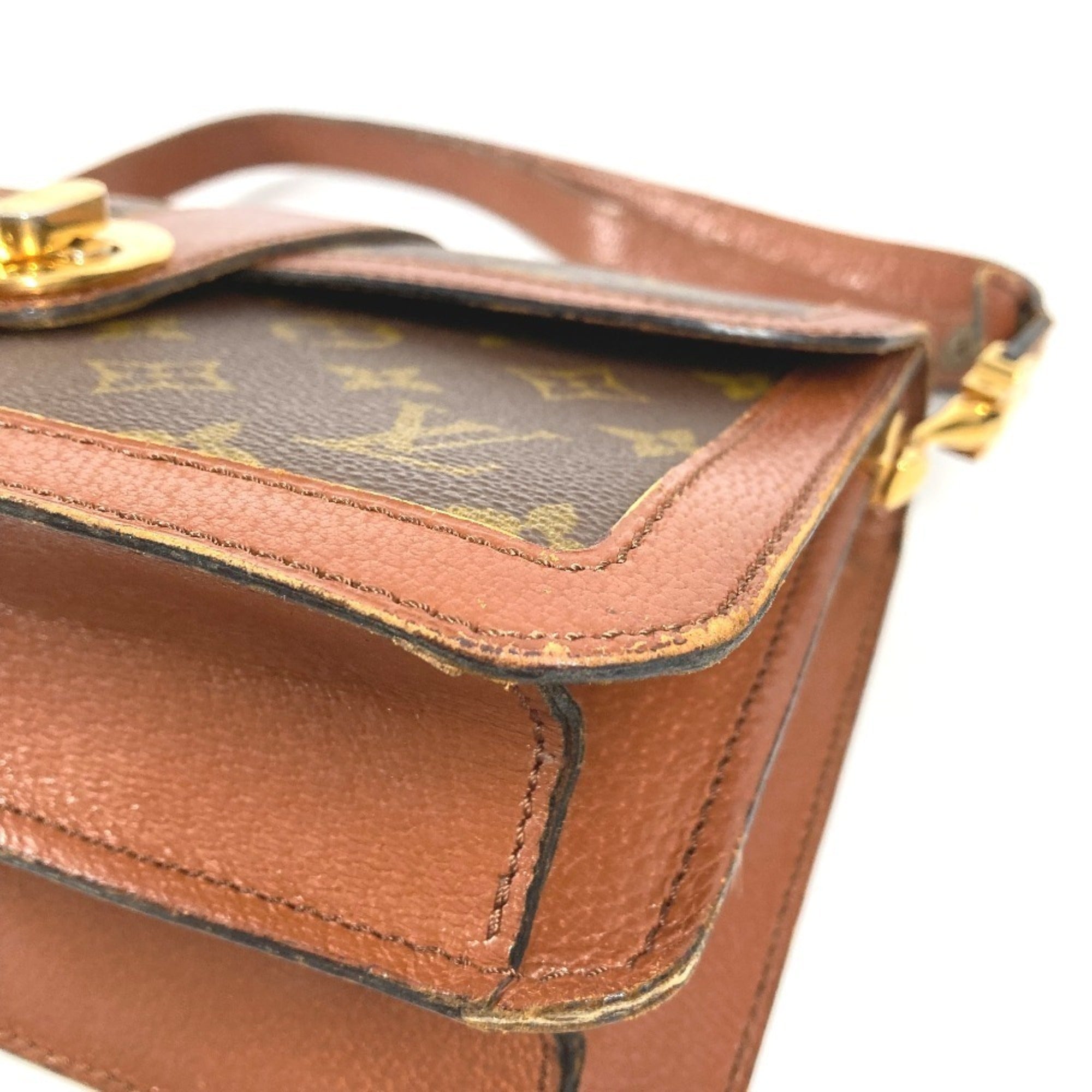 Louis Vuitton Brown Monogram Shoulder Bag (Pre-Owned)
