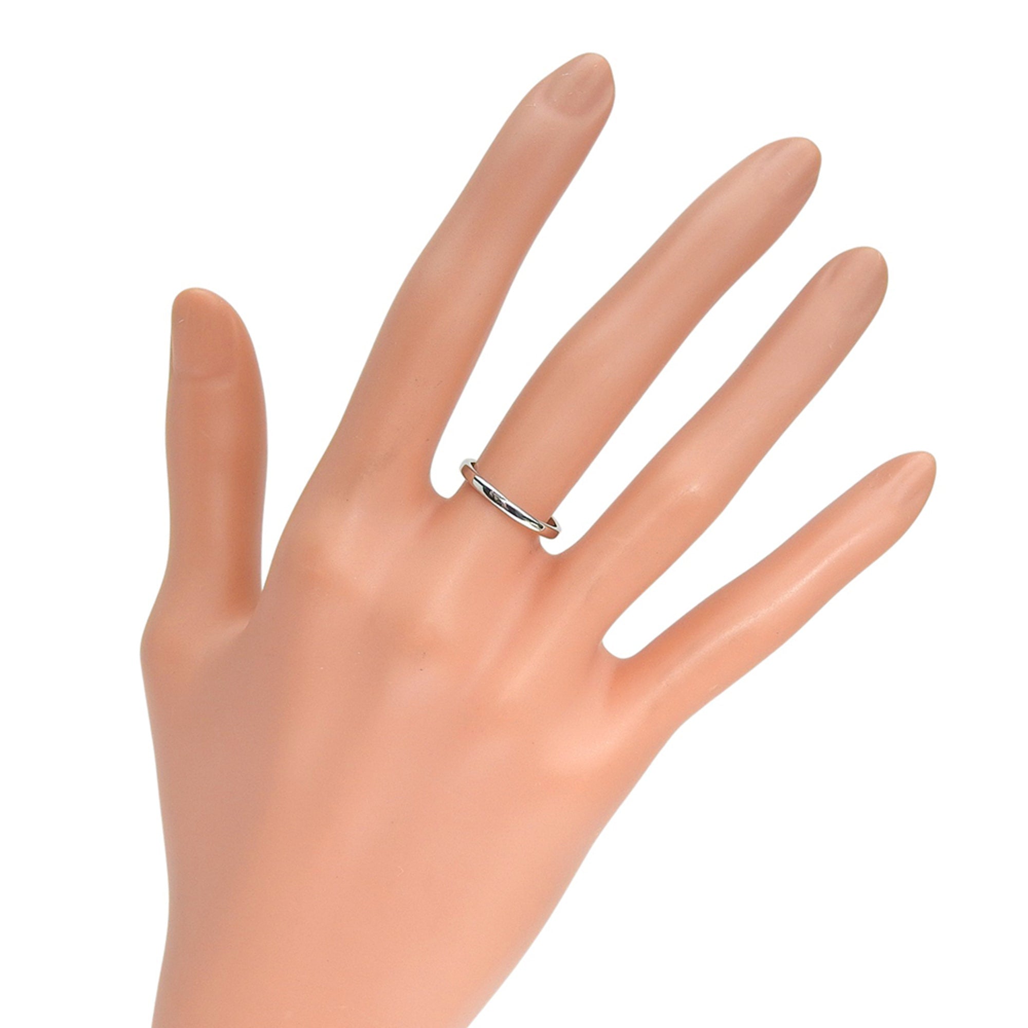 Tiffany Platinum Platinum 950 Band Ring (Pre-Owned)