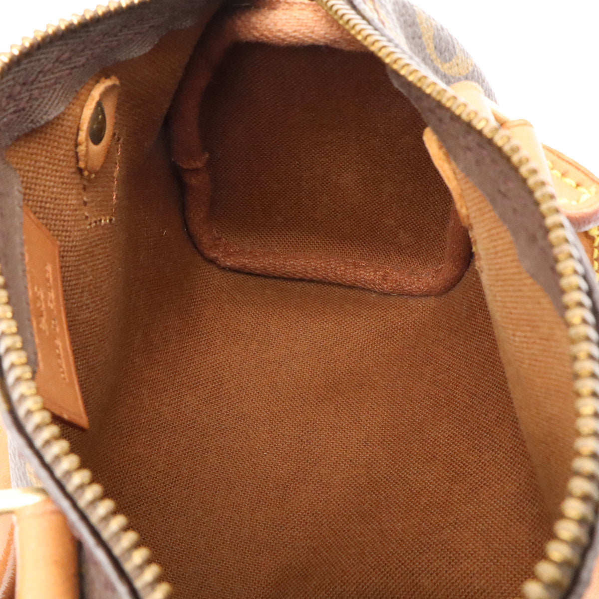 Louis Vuitton Brown Monogram Canvas Pvc Coated Canvas Handbag Pouch (Pre-Owned)
