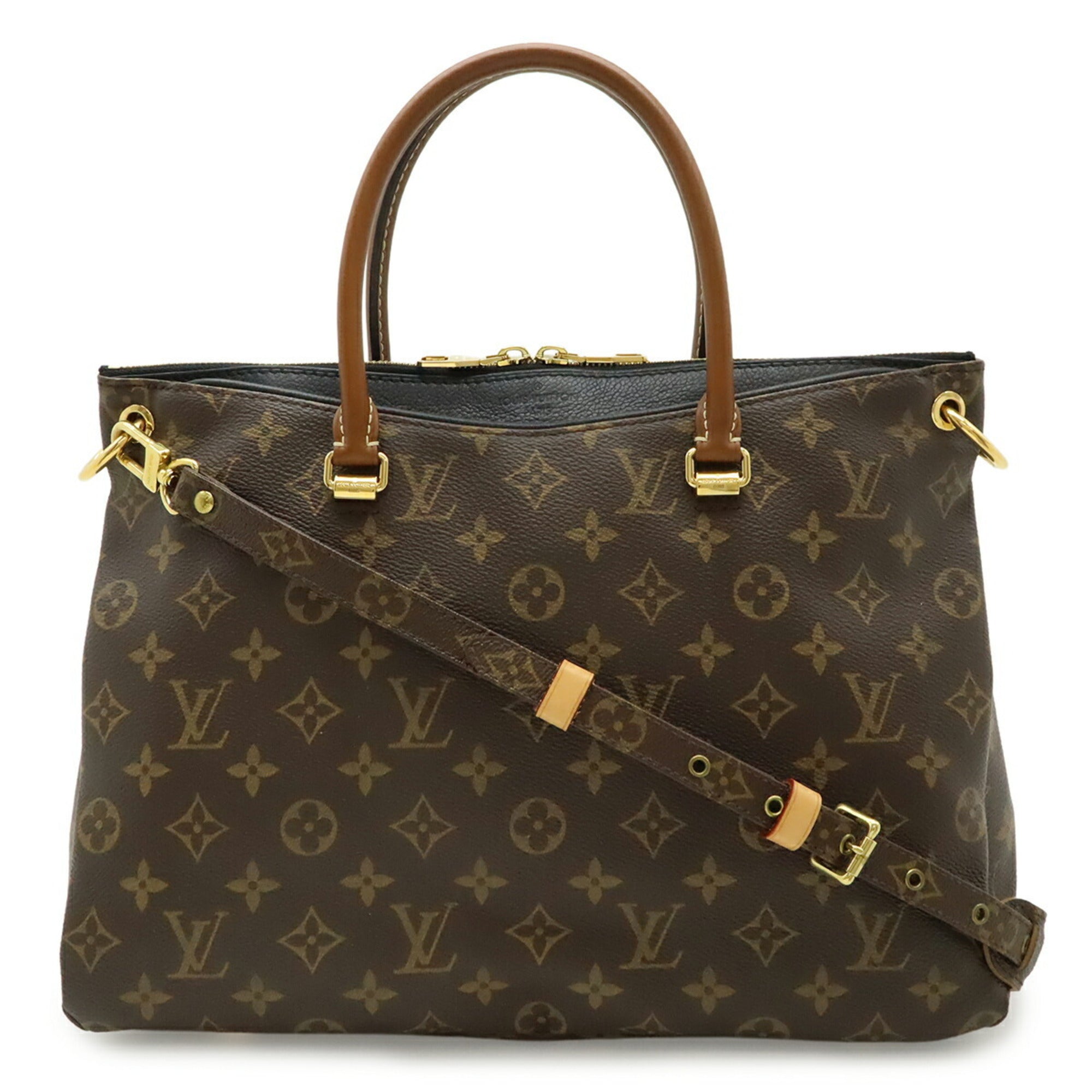 Louis Vuitton Monogram Black Noir Monogram Leather Handbag Shoulder Bag (Pre-Owned)