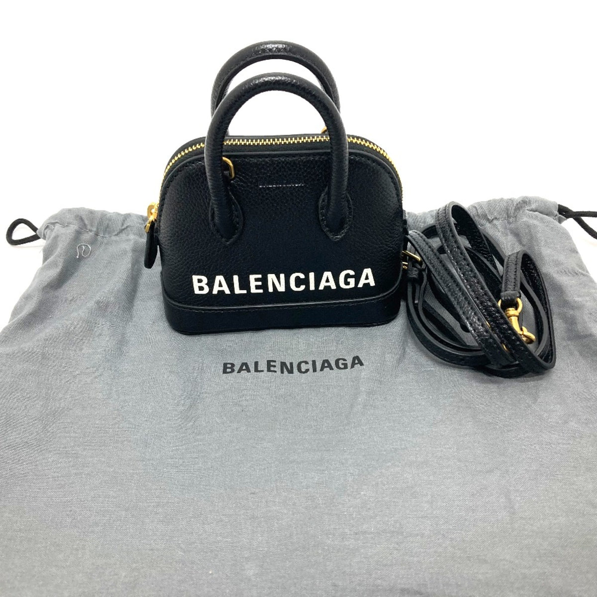 Balenciaga Black Leather Shoulder Bag (Pre-Owned)