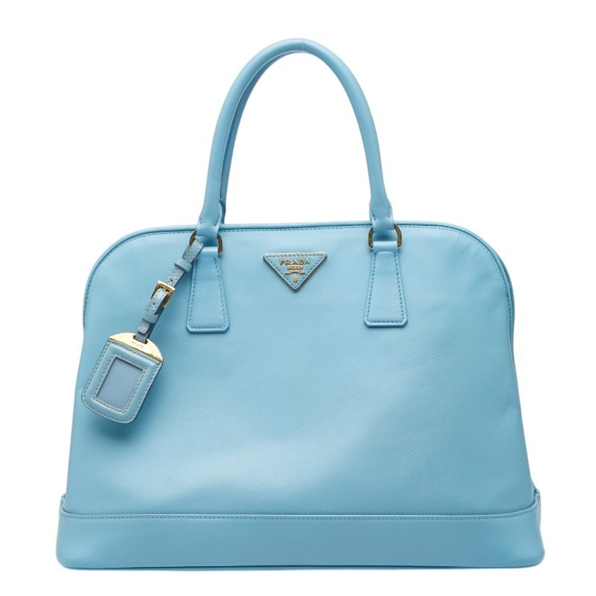 Prada Light Blue Leather Handbag (Pre-Owned)