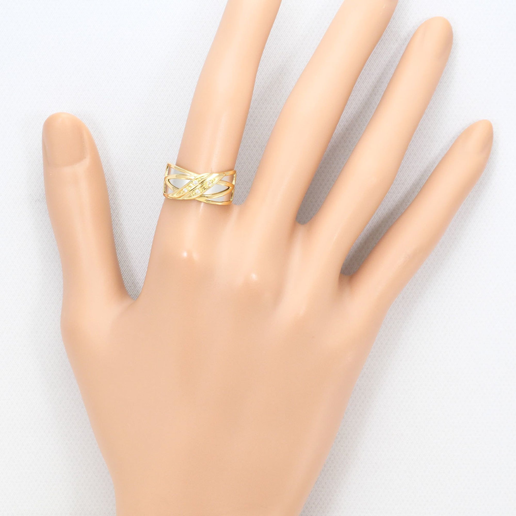 Unbranded Platinum Yellow Gold Yellow Gold (18K) Platinum 900 Band Ring (Pre-Owned)