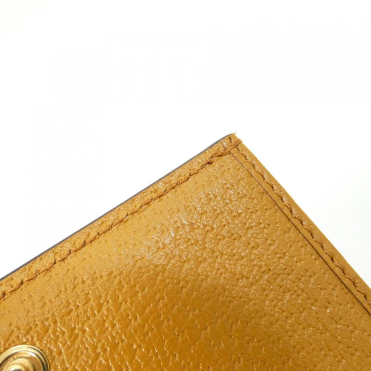 Gucci Beige Mustard Gg Supreme Canvas Leather Wallet (Bi-Fold) (Pre-Owned)