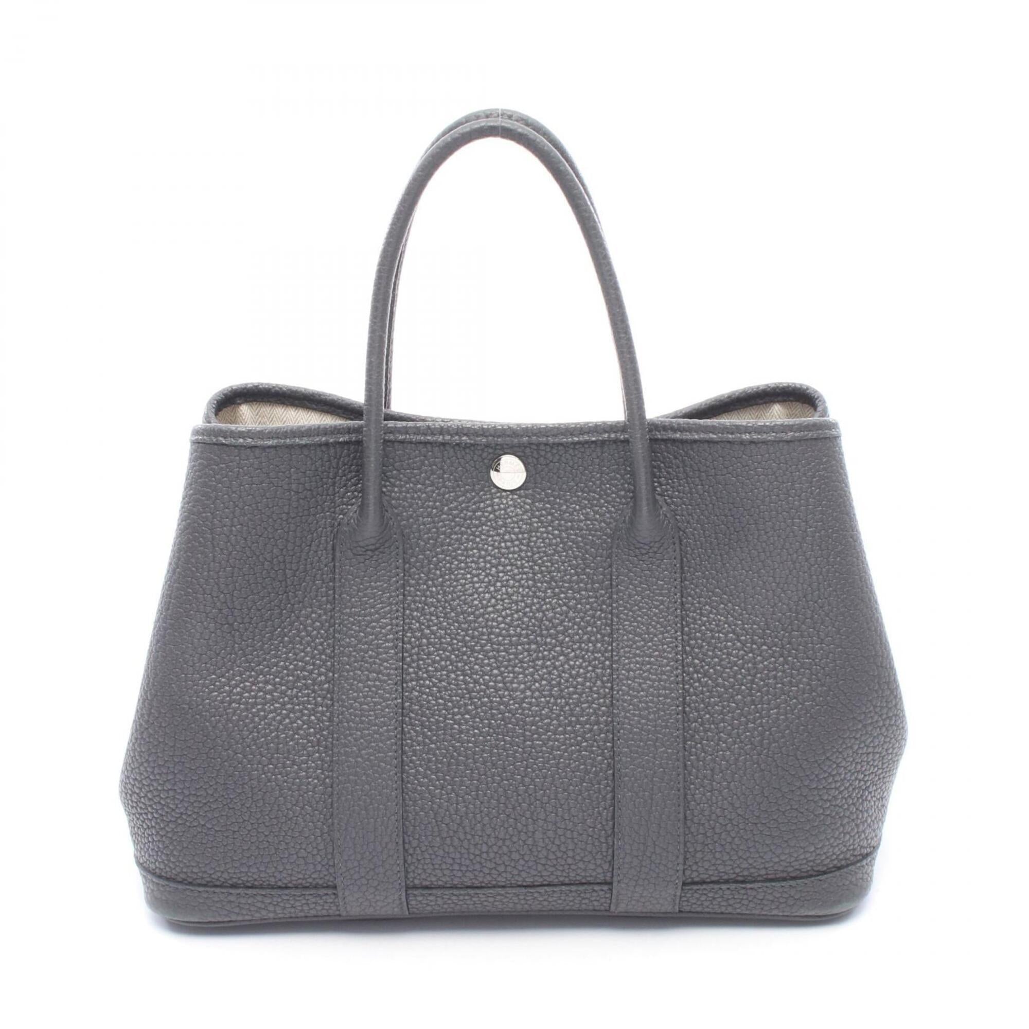 Hermes Gray Negonda Leather Leather Handbag Tote Bag (Pre-Owned)
