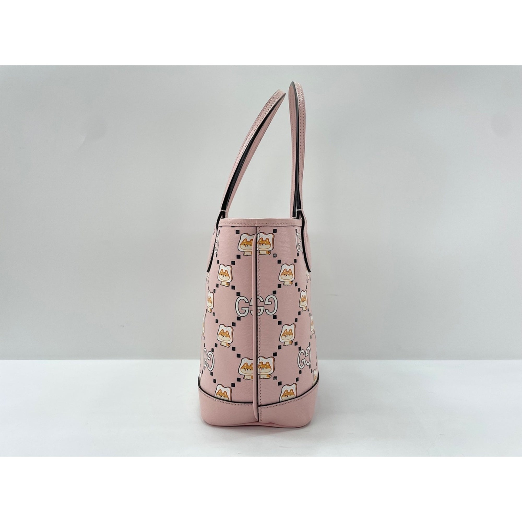 Gucci Pink Leather Tote Bag (Pre-Owned)