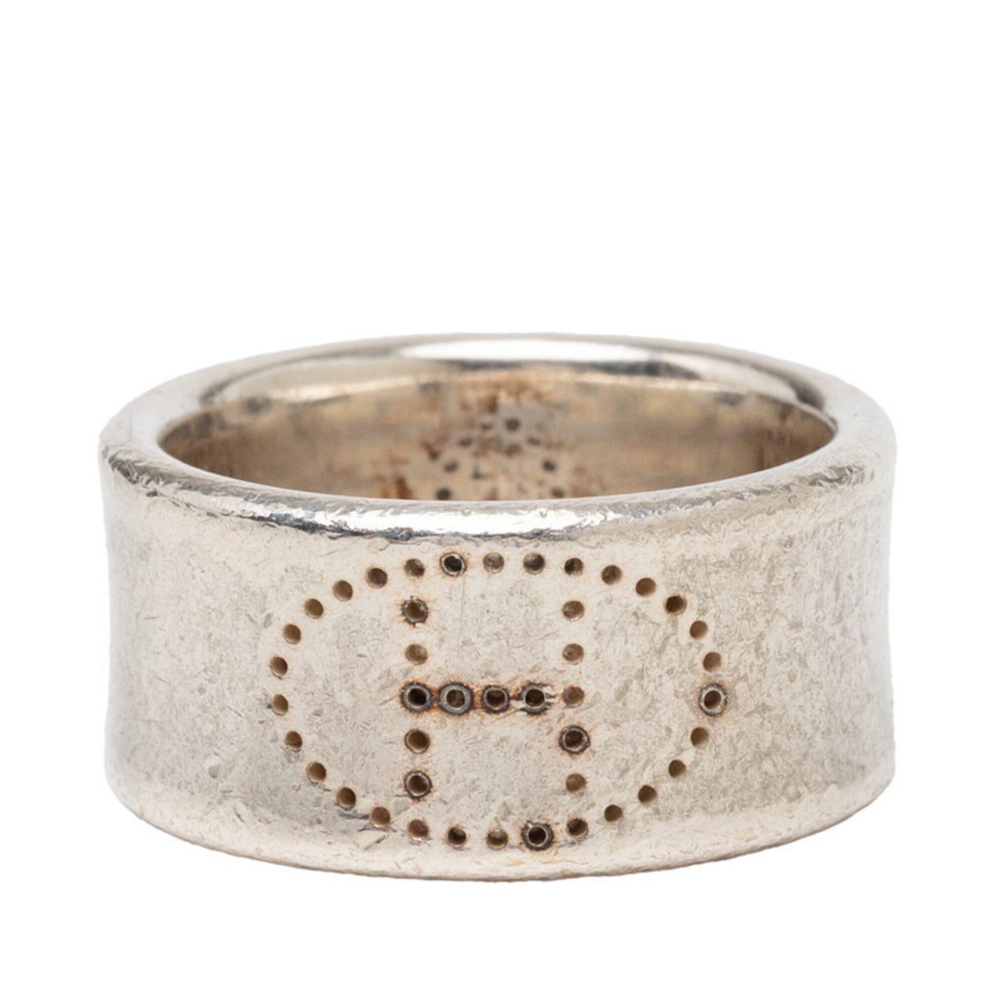 Hermes Silver 925 Band Ring (Pre-Owned)