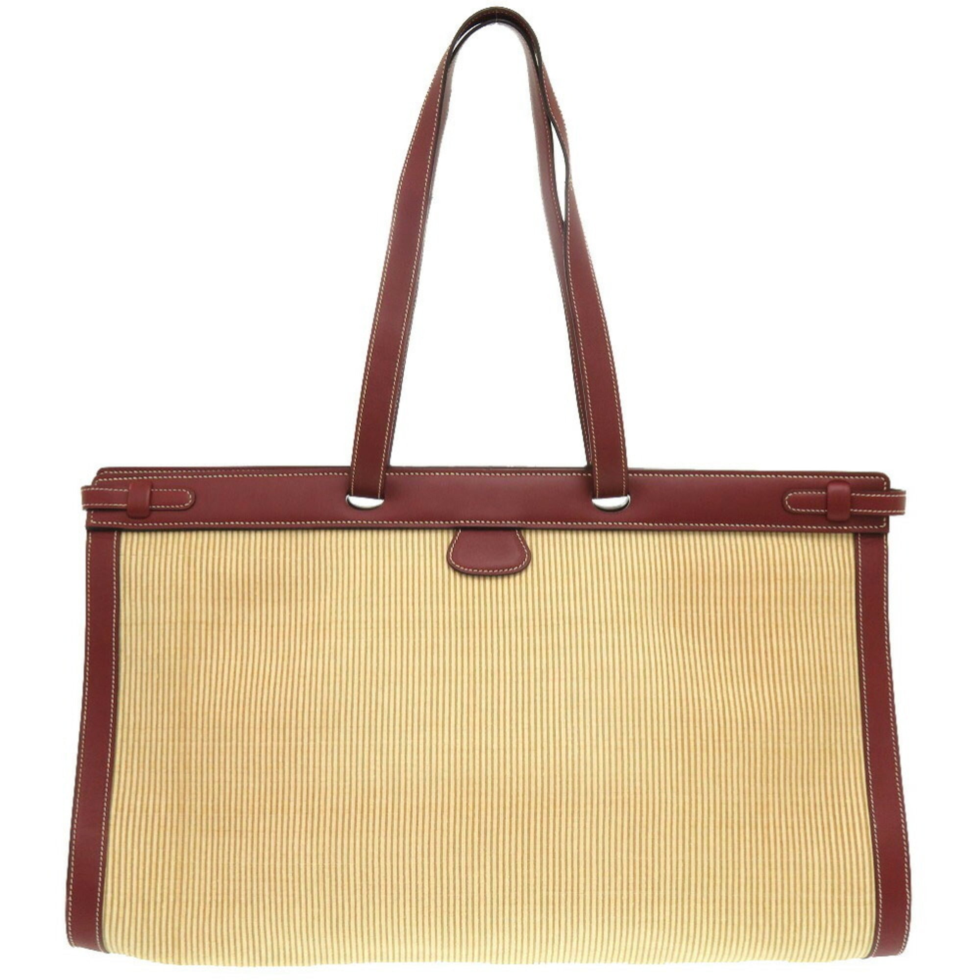 Hermes Rouge H Crinoline Tote Bag (Pre-Owned)