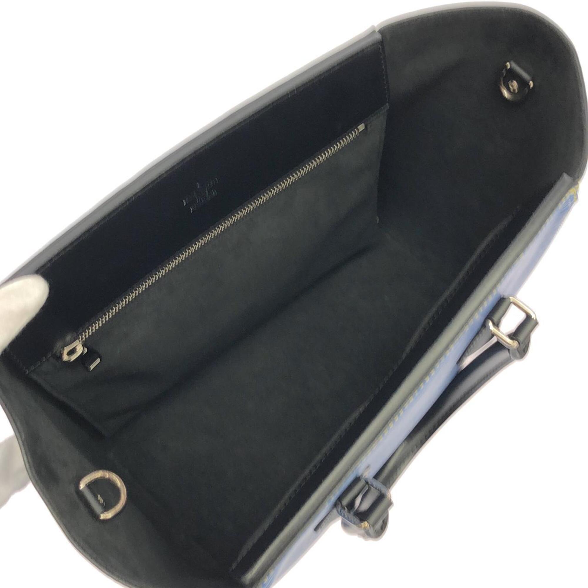 Louis Vuitton Epi Denim Blue Leather Handbag (Pre-Owned)