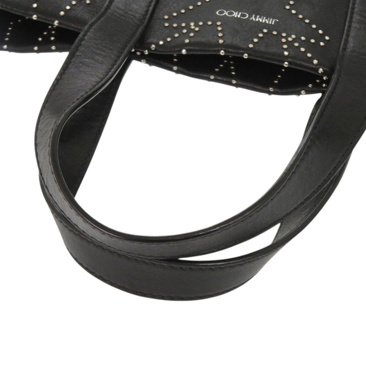 Jimmy Choo Black Leather Tote Bag (Pre-Owned)